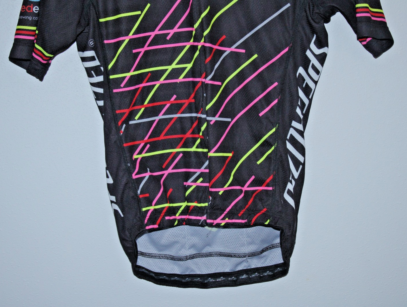Borah Specialized Men’s Cycling Jersey Medium Rear Pockets 38″ Chest 23/27″ T2B~