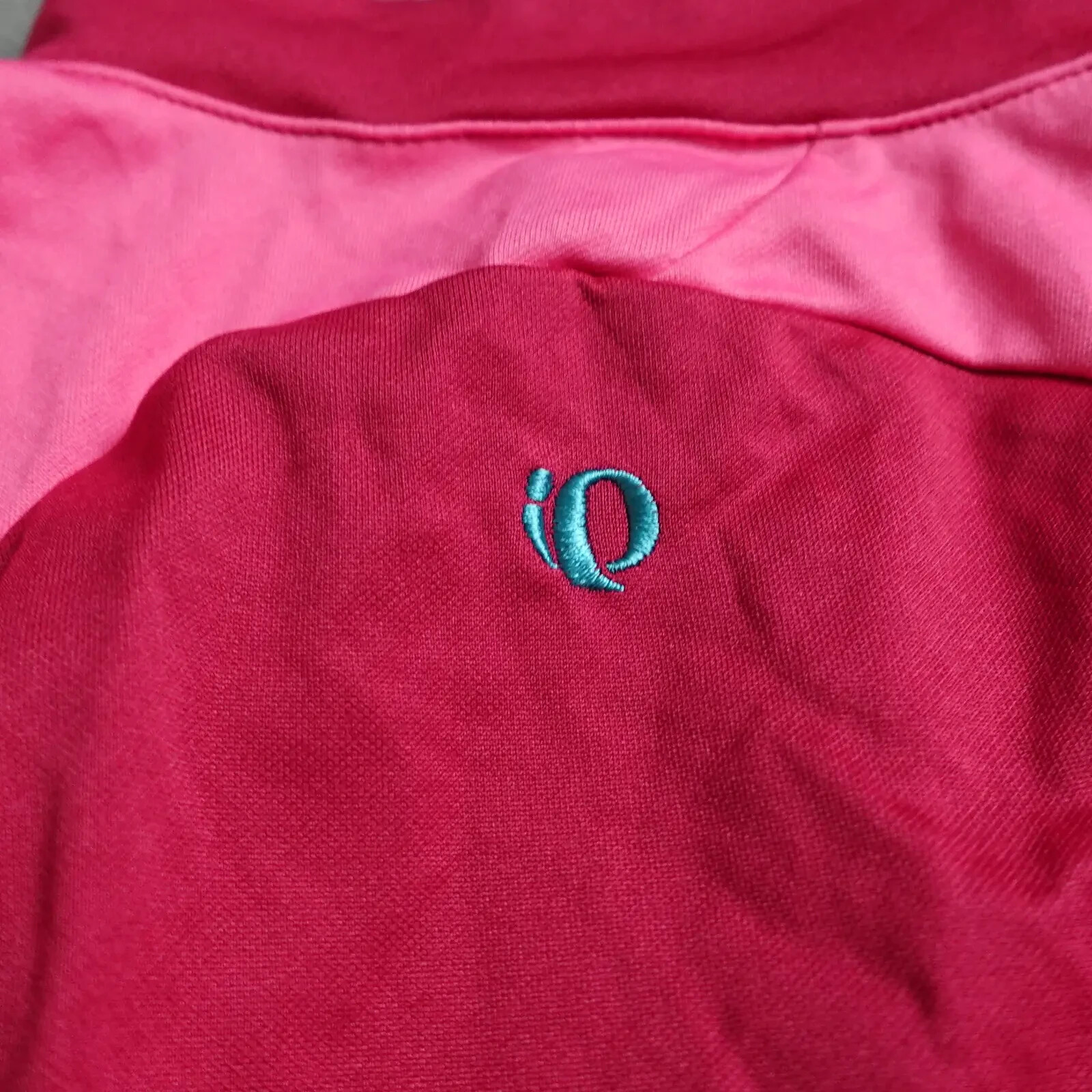 Pearl Izumi Cycling Shirt Women’s Medium Red Pink Colorblock Sleeveless 1/4 Zip
