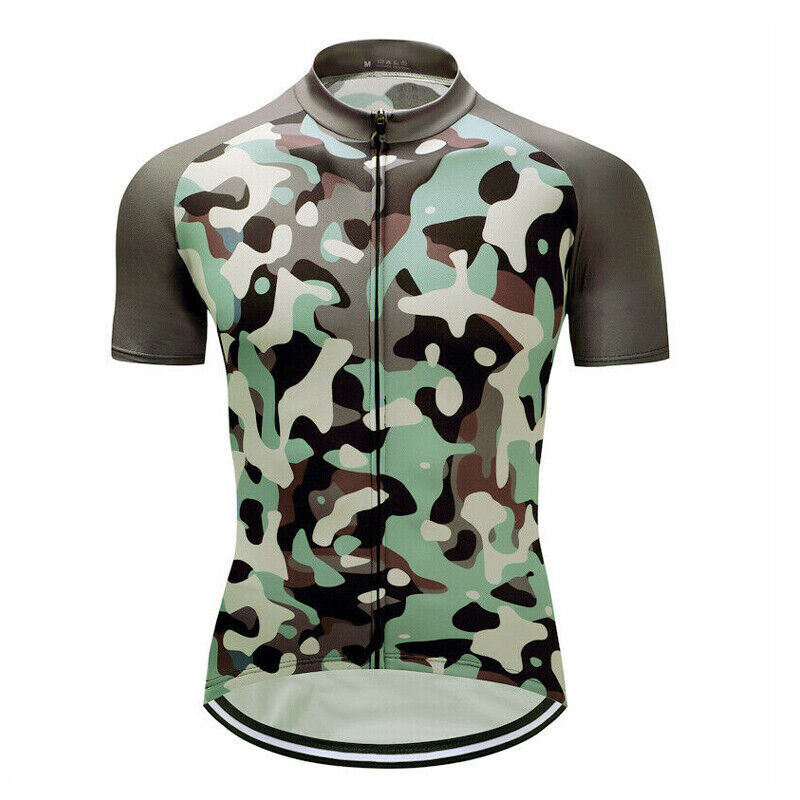 Retro Mens Cycling Jersey Summer Team Bike Shirt Short Sleeve MTB Bicycle Tops