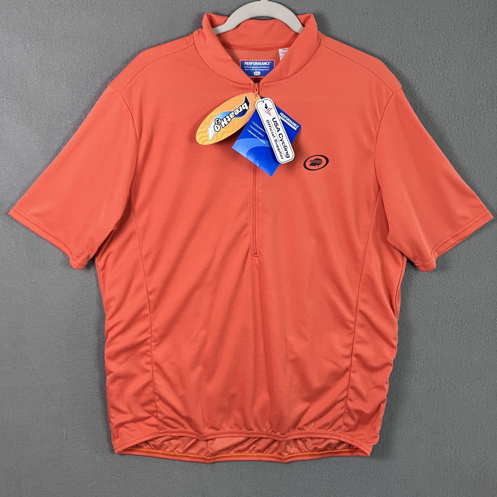 Performance Men’s Classic Series Short Sleeve Cycling Jersey Size XXL Copper NWT