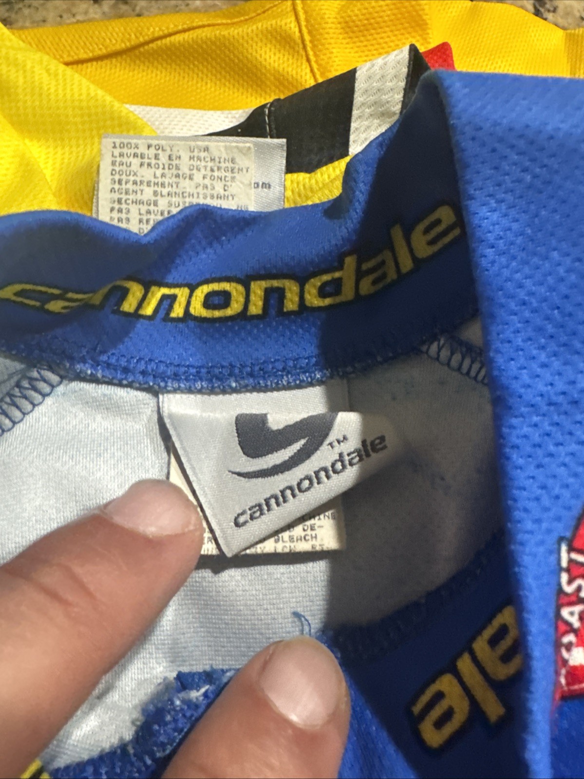 Cannondale GU Michelin Vintage Jersey Cycling Bike T-Shirt Size Large Zip