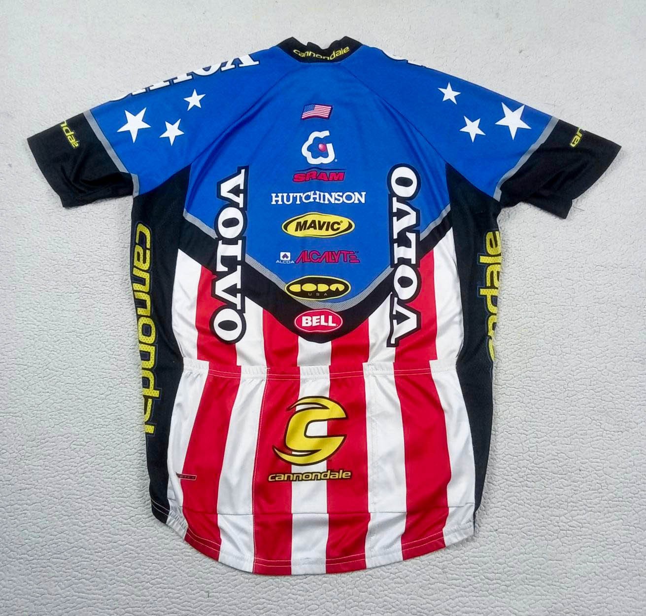 RARE VTG 1999 VOLVO Cannondale Brian Lopes US Nat’l Champ Cycling Jersey Size L