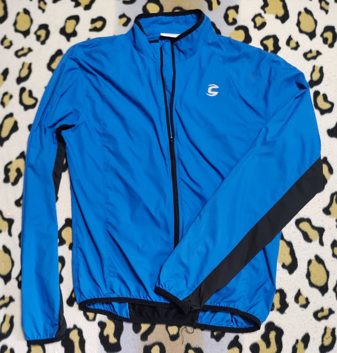 Cannondale Cycling Jersey Shirt Men’s L Blue Black long sleeve Full Zip
