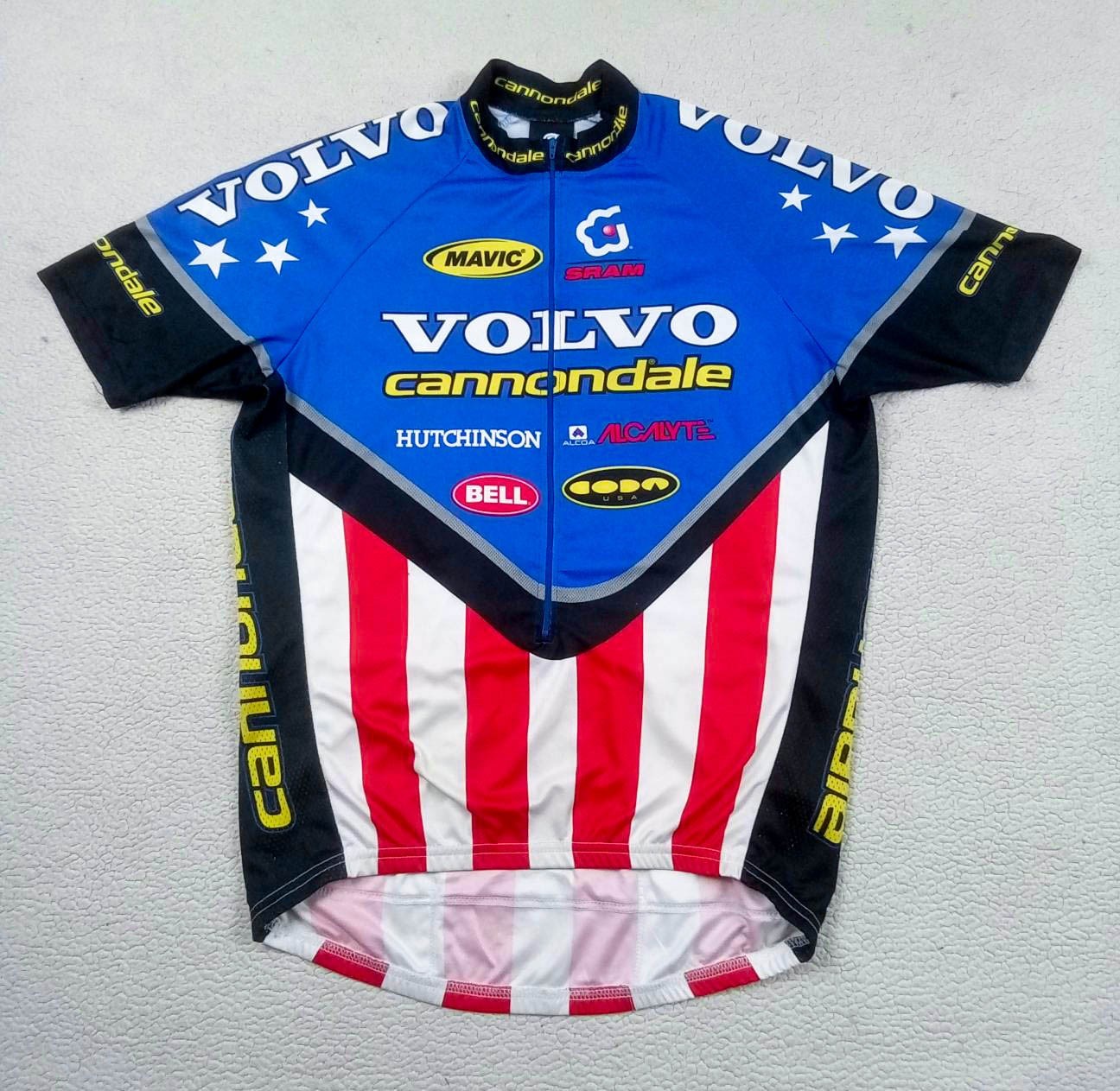 RARE VTG 1999 VOLVO Cannondale Brian Lopes US Nat’l Champ Cycling Jersey Size L