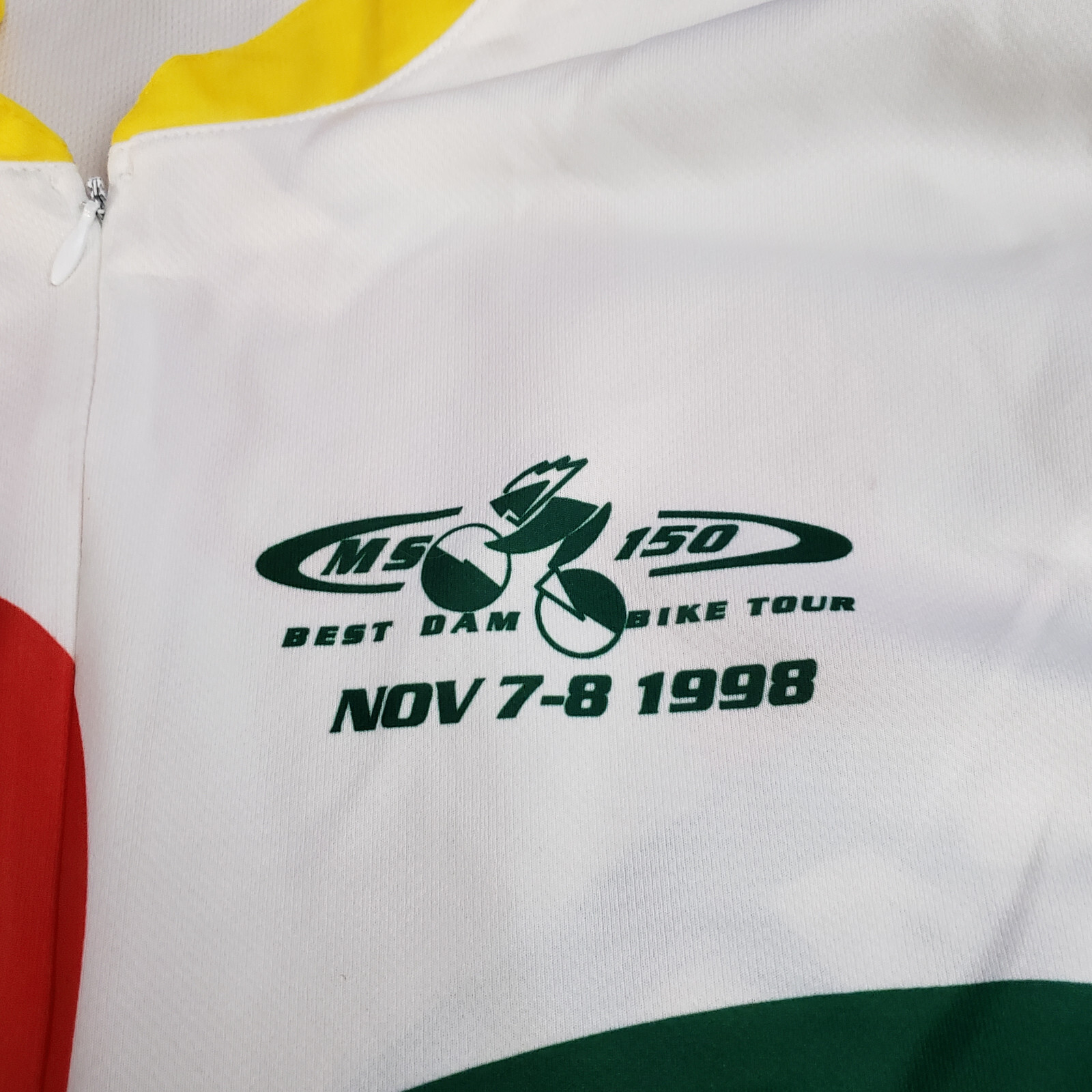 Pace Cycling Jersey (21.5″ Pit to Pit) Mens Large? SS MS150 Pockets 1998 Vintage