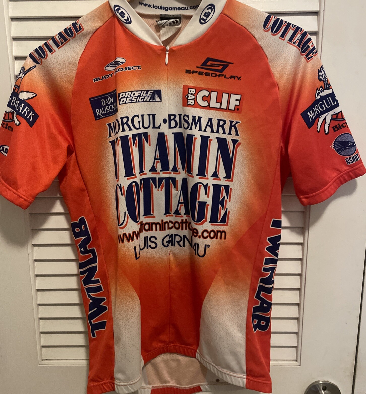 Vitamin Cottage Mens Sleeveless Full-Zip Cycling Jersey Size M