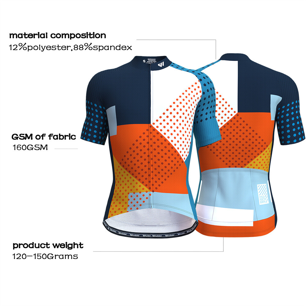 Cycling Jersey Mens Short Sleeve Mountain Bike MTB Team Cycling Jersey Tops Cycling Socks