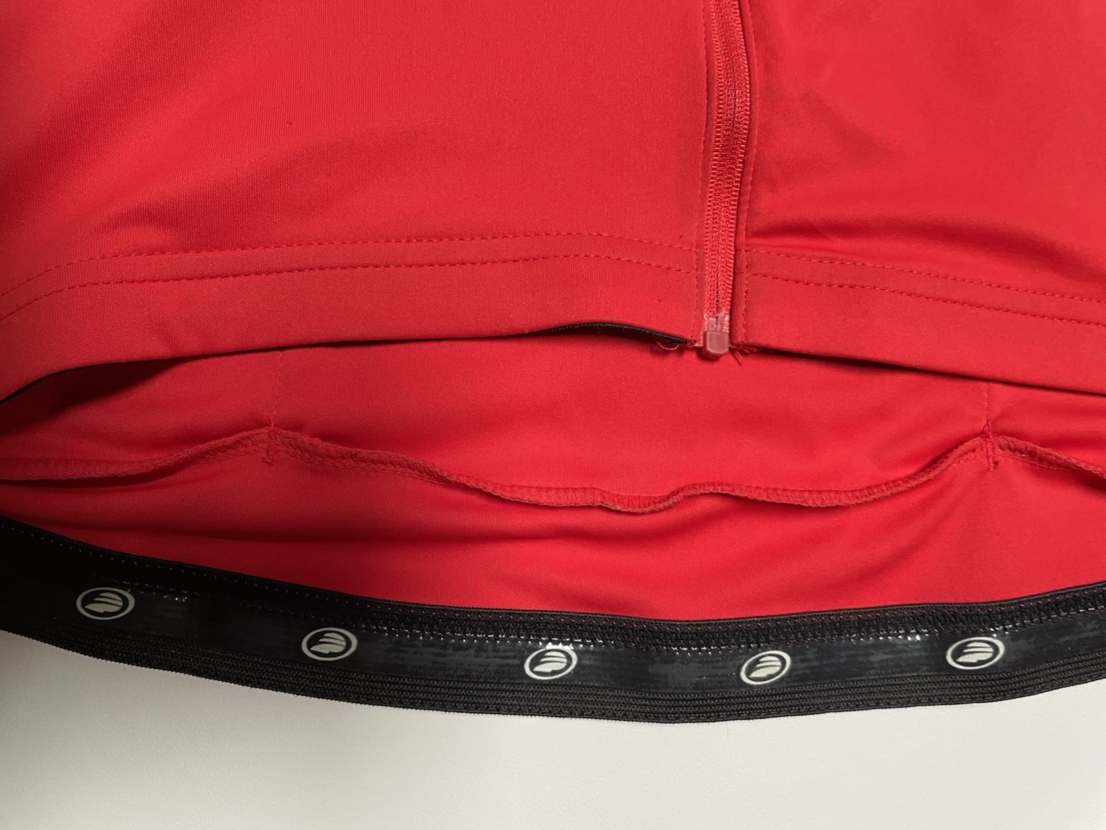 Performance Cycling Biking Jersey Womens Red/Black/White w/Pockets Full-Zip Med