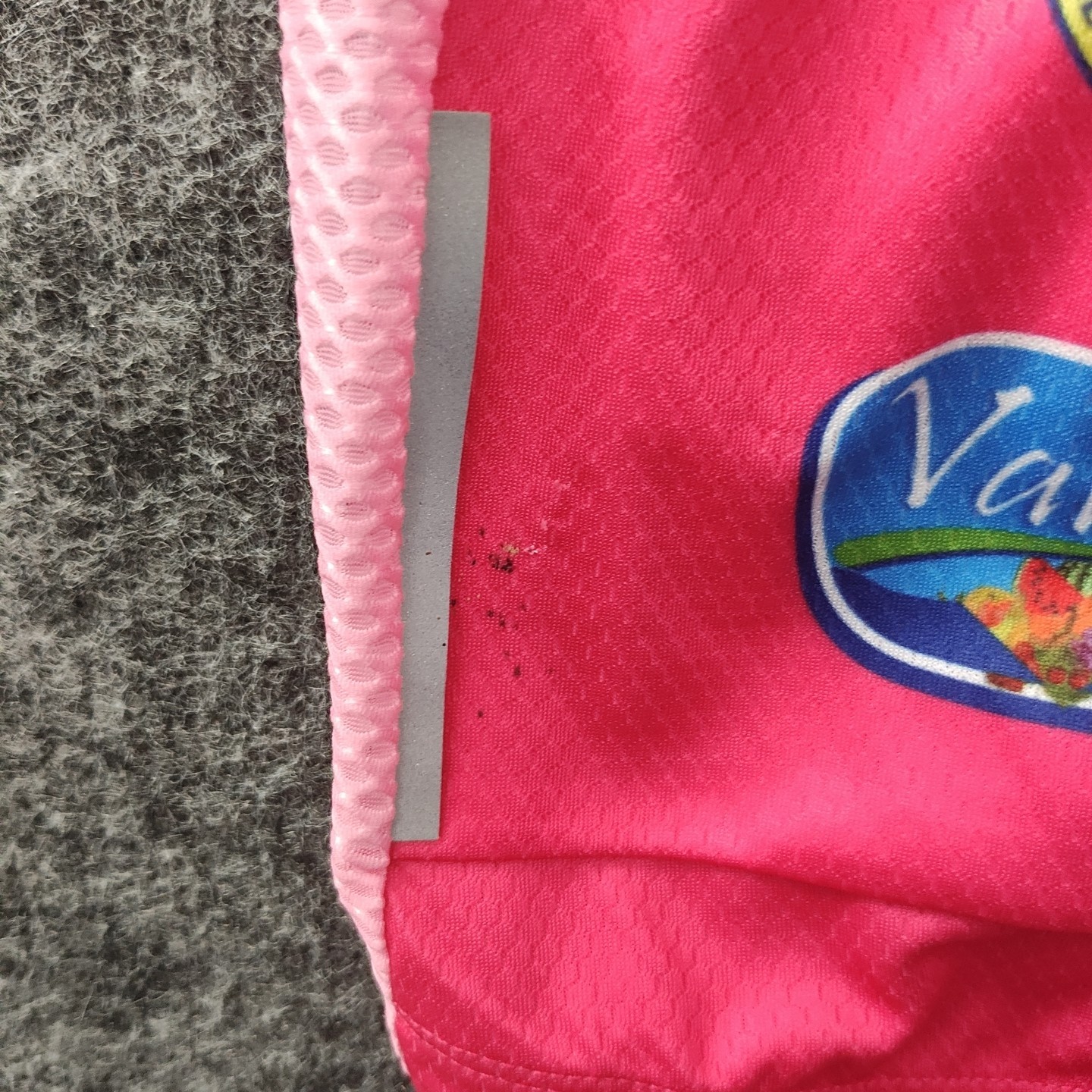 New Pink Warrior Ride Cycling Womens Jersey Large Full Zip Pink Back Pockets