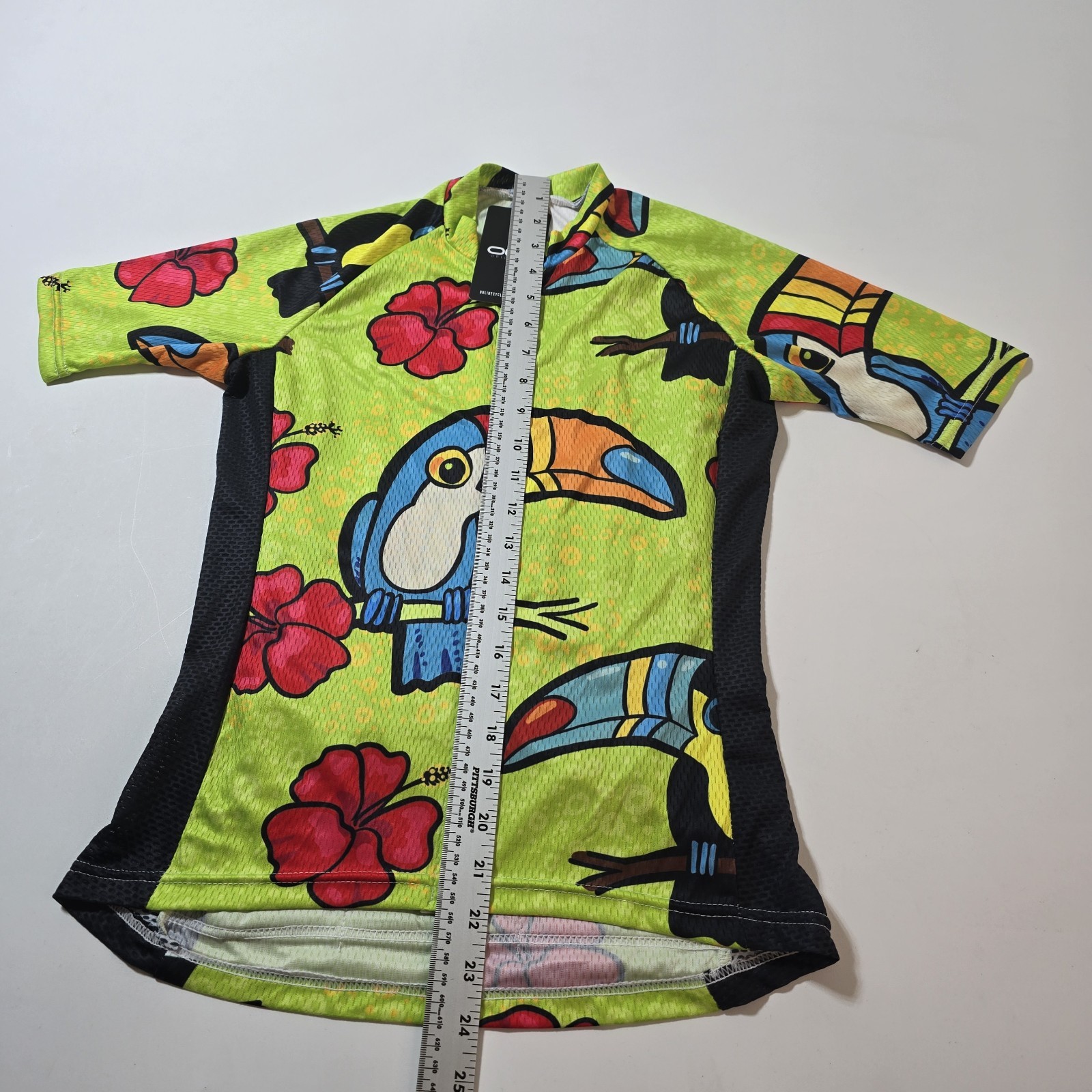 NWT Online Cycling Gear OCG Sleeveless Zip Up Cycling Jersey Men’s XXS Birds