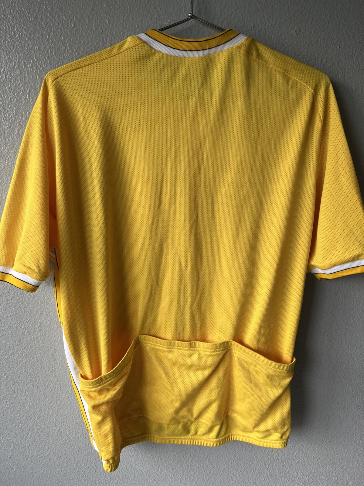 Pearl Izumi Cycling Jersey Leader Yellow Made In USA 90s Perforated Mens XL