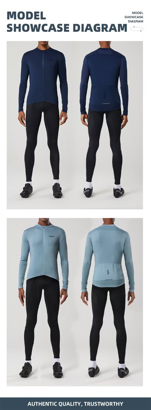 Cycling Jersey Long Sleeve Breathable Bike Clothing Sweat Uptake Riding Active