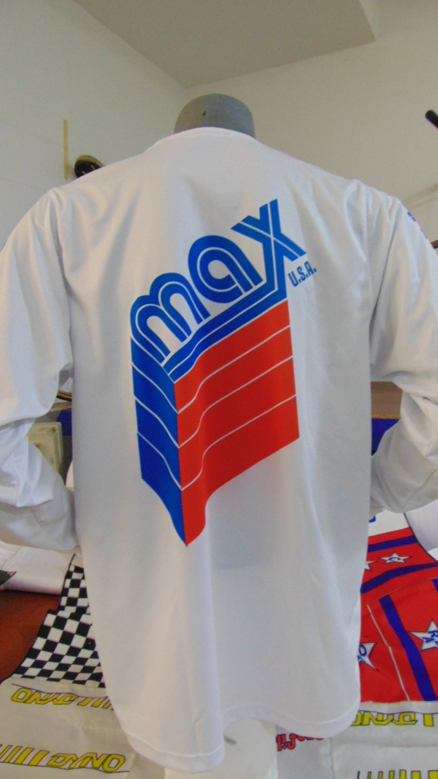 MAX OLD SCHOOL BIKE JERSEY CLASSIC BMX JERSEY BIKE SHIRT VINTAGE XL RACE RED BL