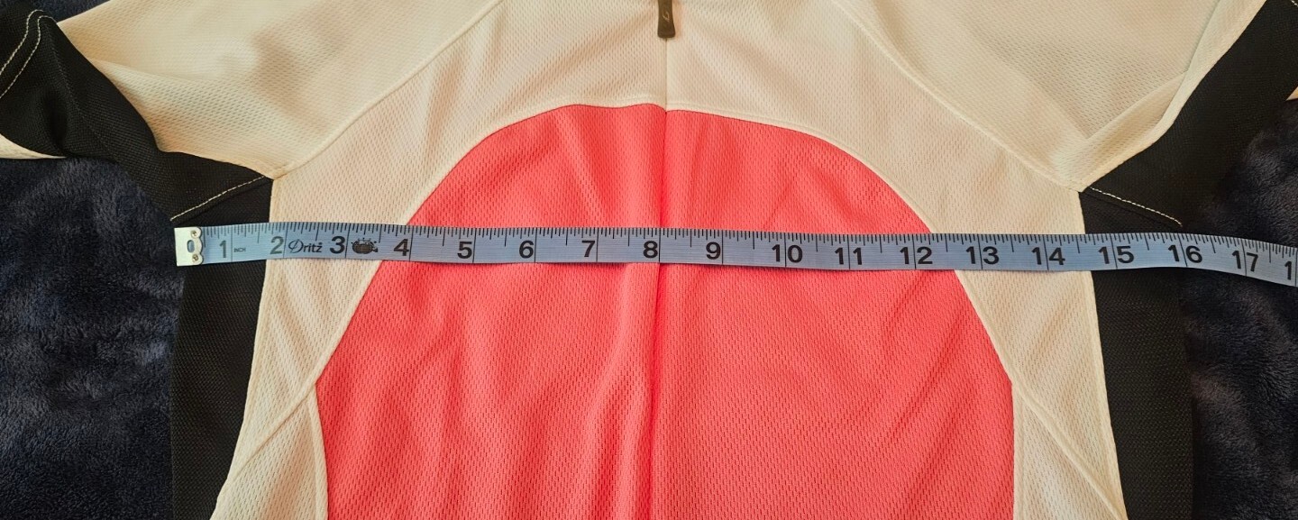 Louis Garneau Women’s Cycling Jersey Pink White Black 3/4 Zip Size Small