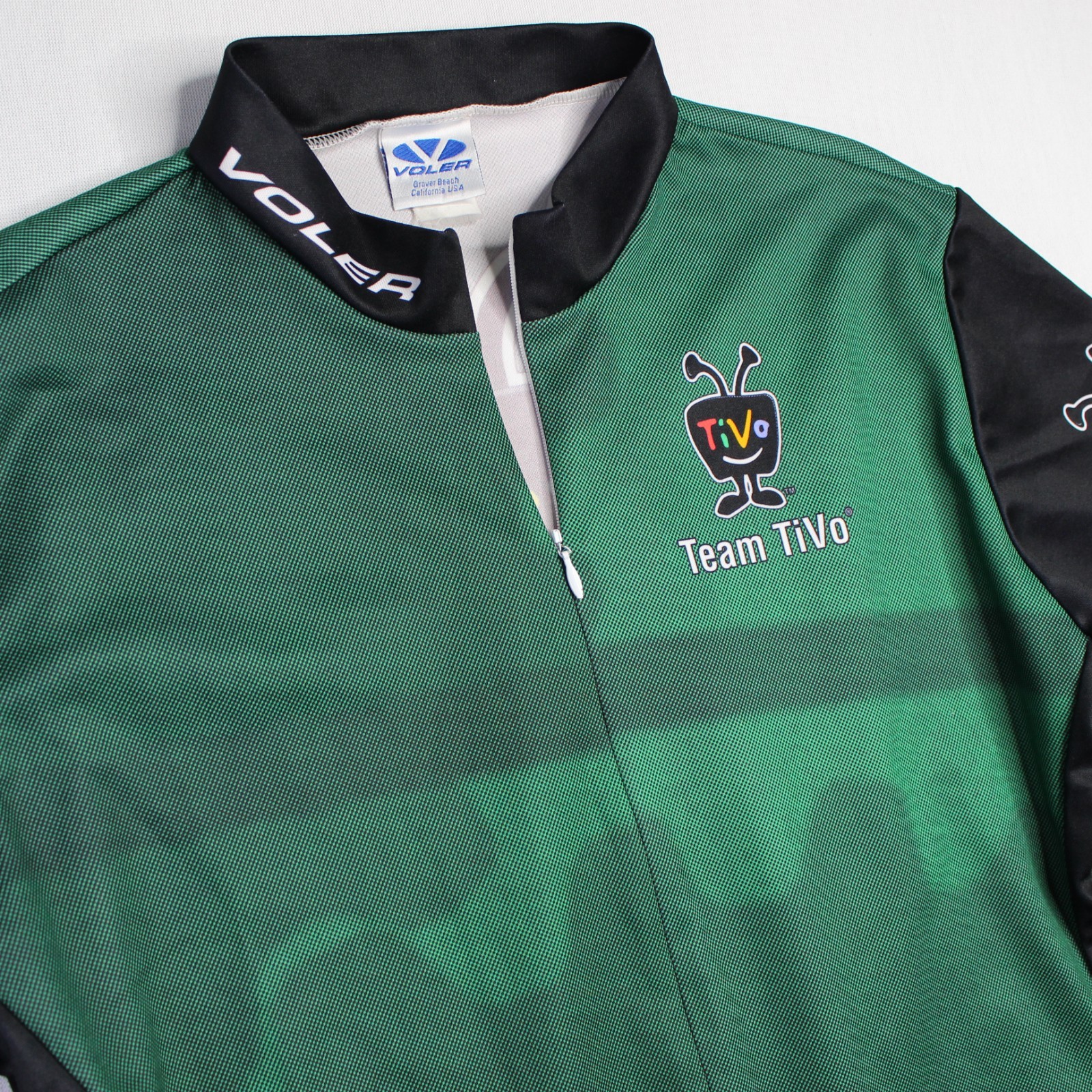 Vintage Y2K Voler Cycling Jersey Team TiVo Mens XL READ Green Black