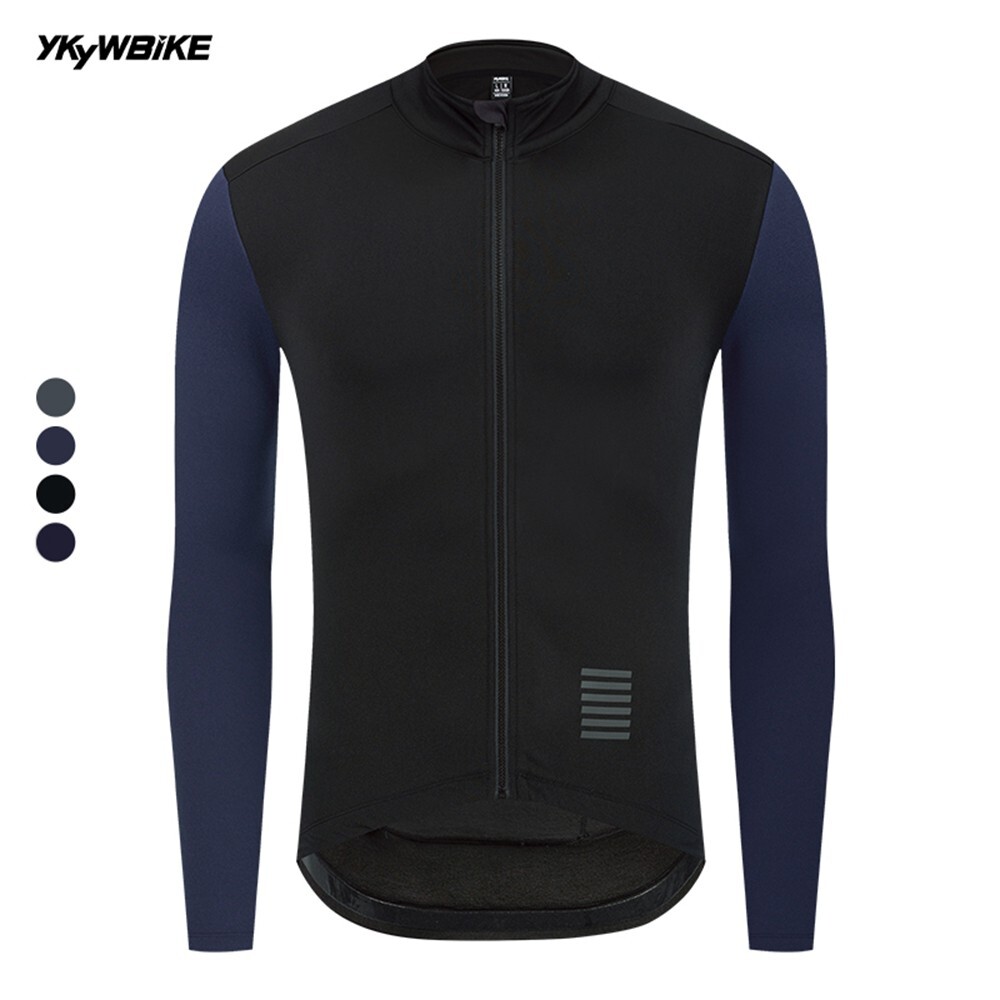 Men Winter Cycling Jersey Thermal Fleece Bicycle Jacket 5-15°C MTB Road Bike Top