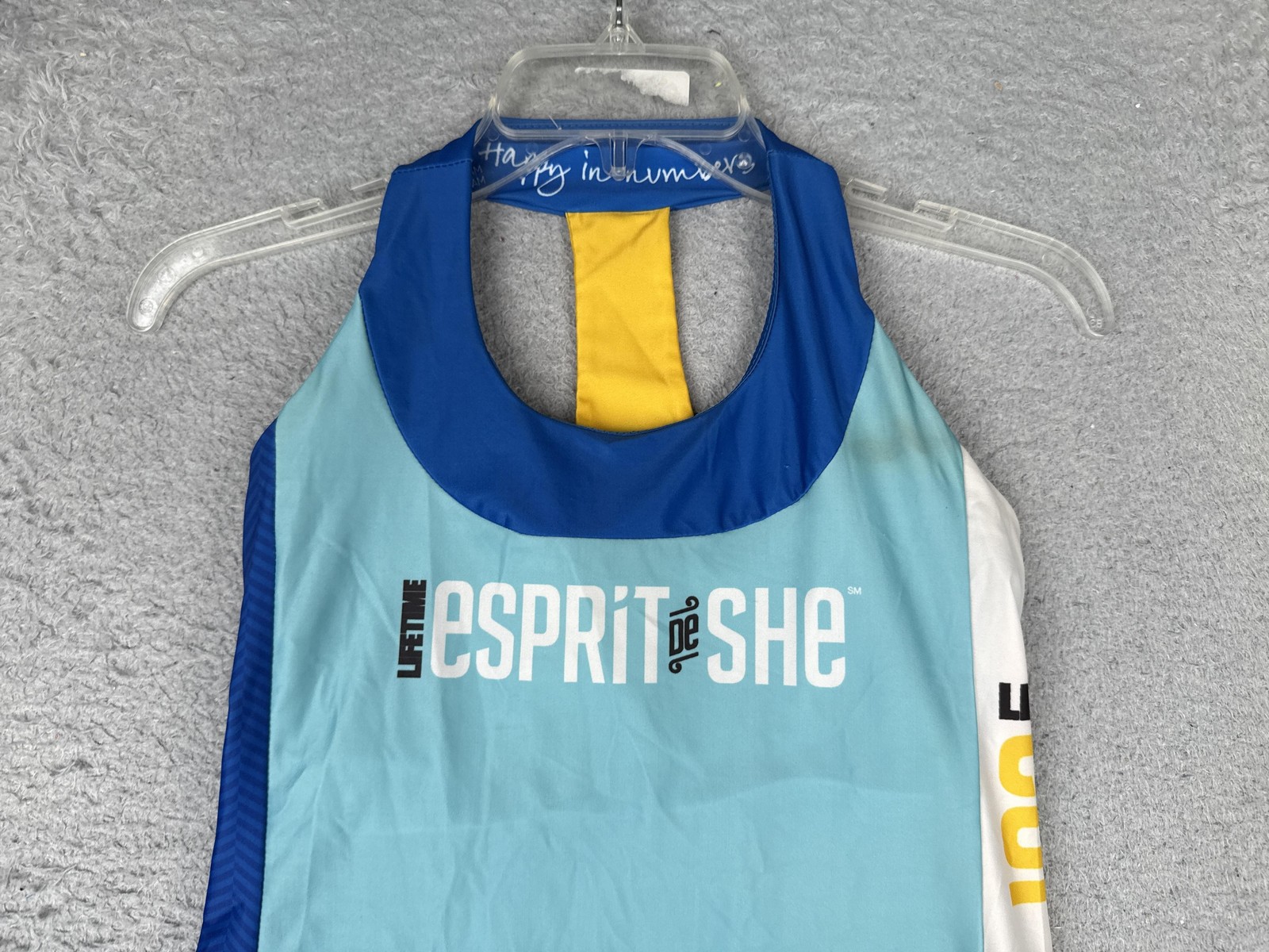 Moxie Cycling Jersey Womens X-Small Blue Tank Esprit De She Pockets Race Bike