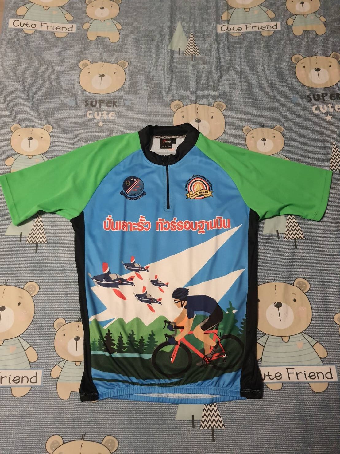 bike jersey large short sleeve mens shirt from Thailand(Kamphangsean)