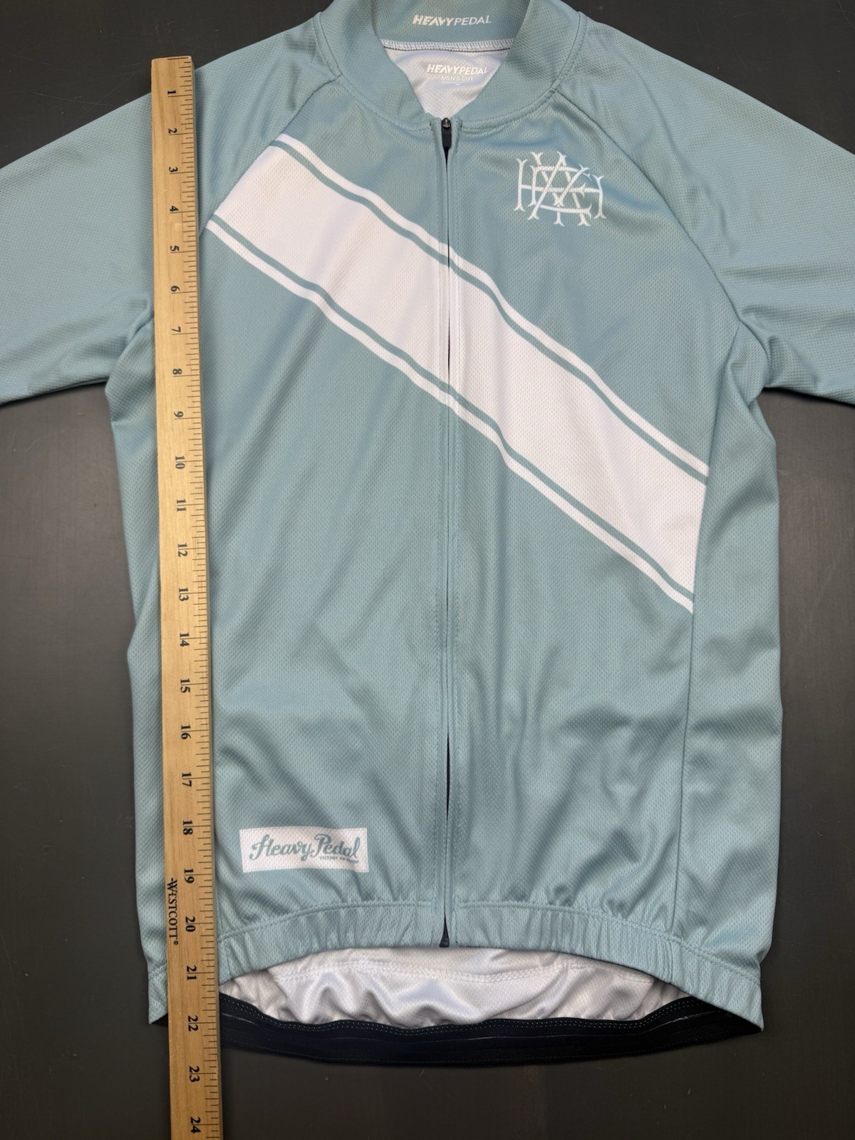 Heavy Pedal Cycling Jersey Mens Small Blue Biking Active Shirt Bike Lightweight