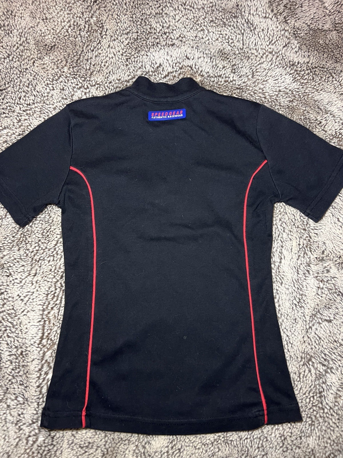 Vintage race car multi-color embroidered Shirt Sz XS formula 1 style
