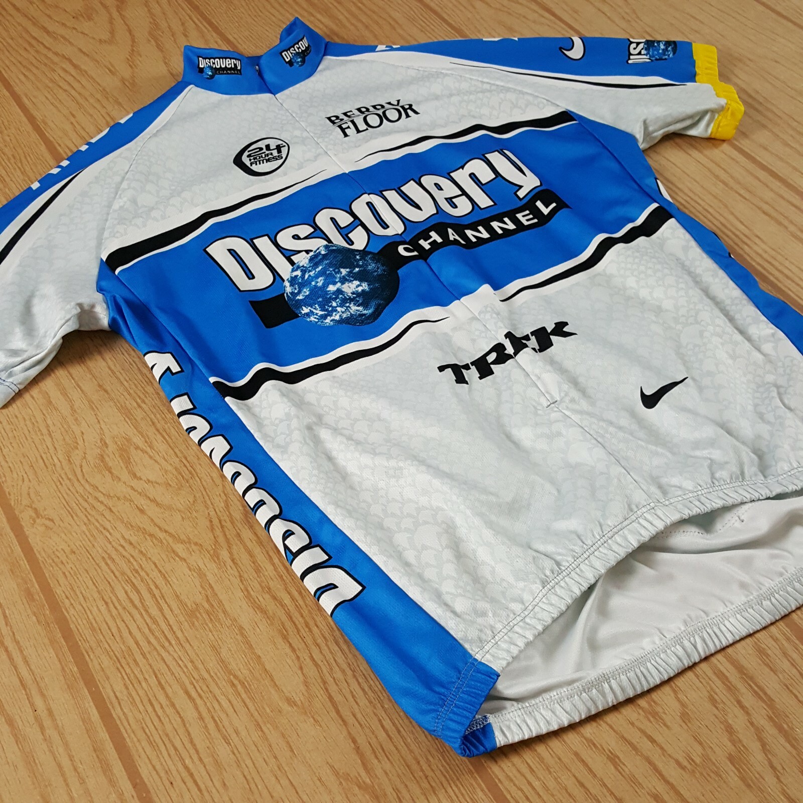 Nike Dri-fit Discovery Channel Nike Cycling Jersey Men’s Medium Half Zipper