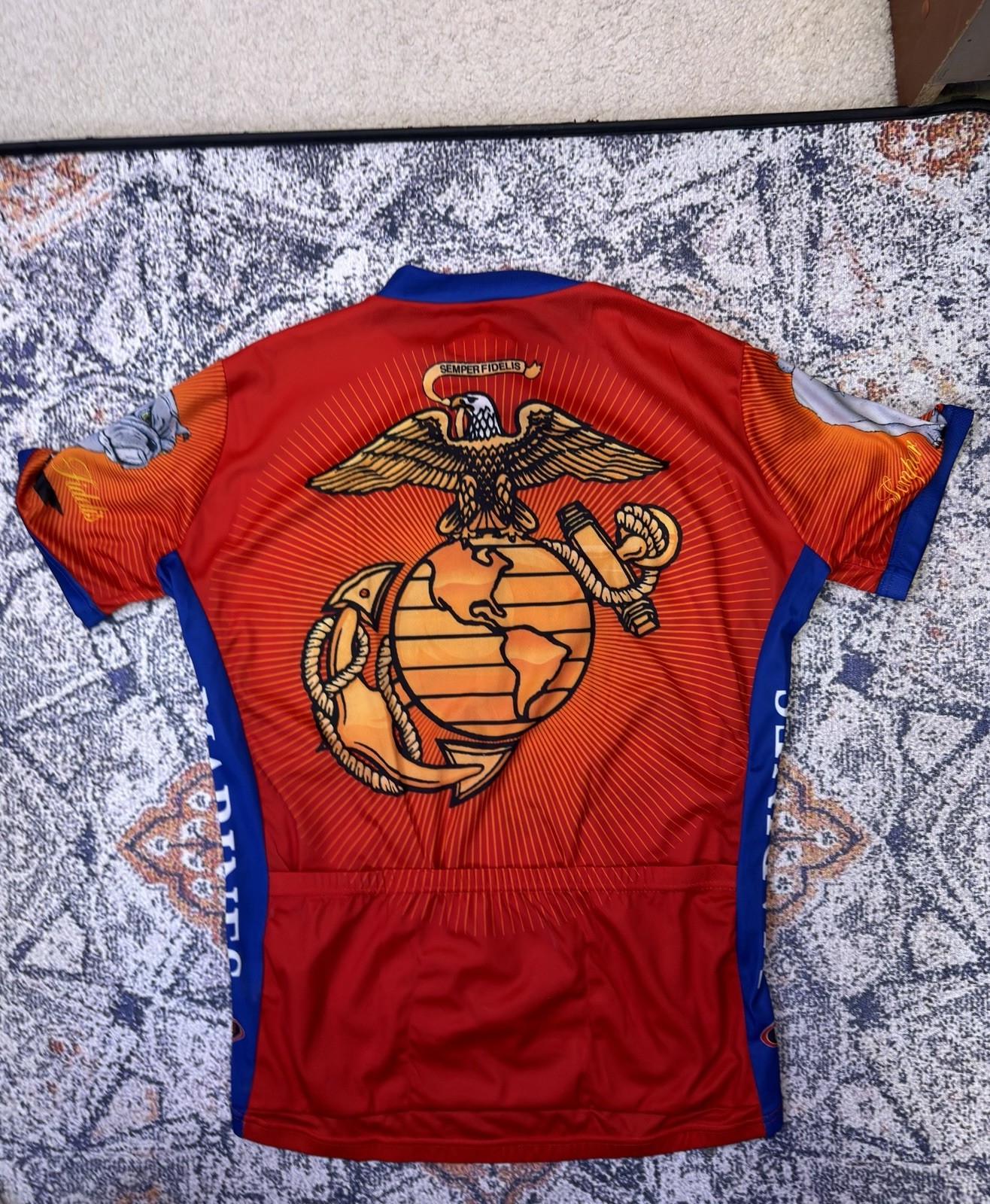 Louis Garneau Orange Windstopper Cycling Vest Mesh Back Full Zip Men’s L