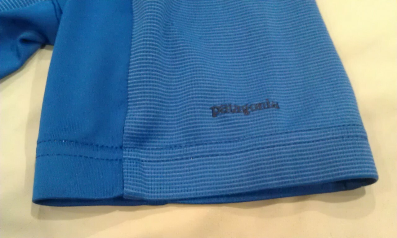 VTG Patagonia 1/2 Zip Cycling Biking Shirt Jersey Short Sleeve Top Blue Mens M
