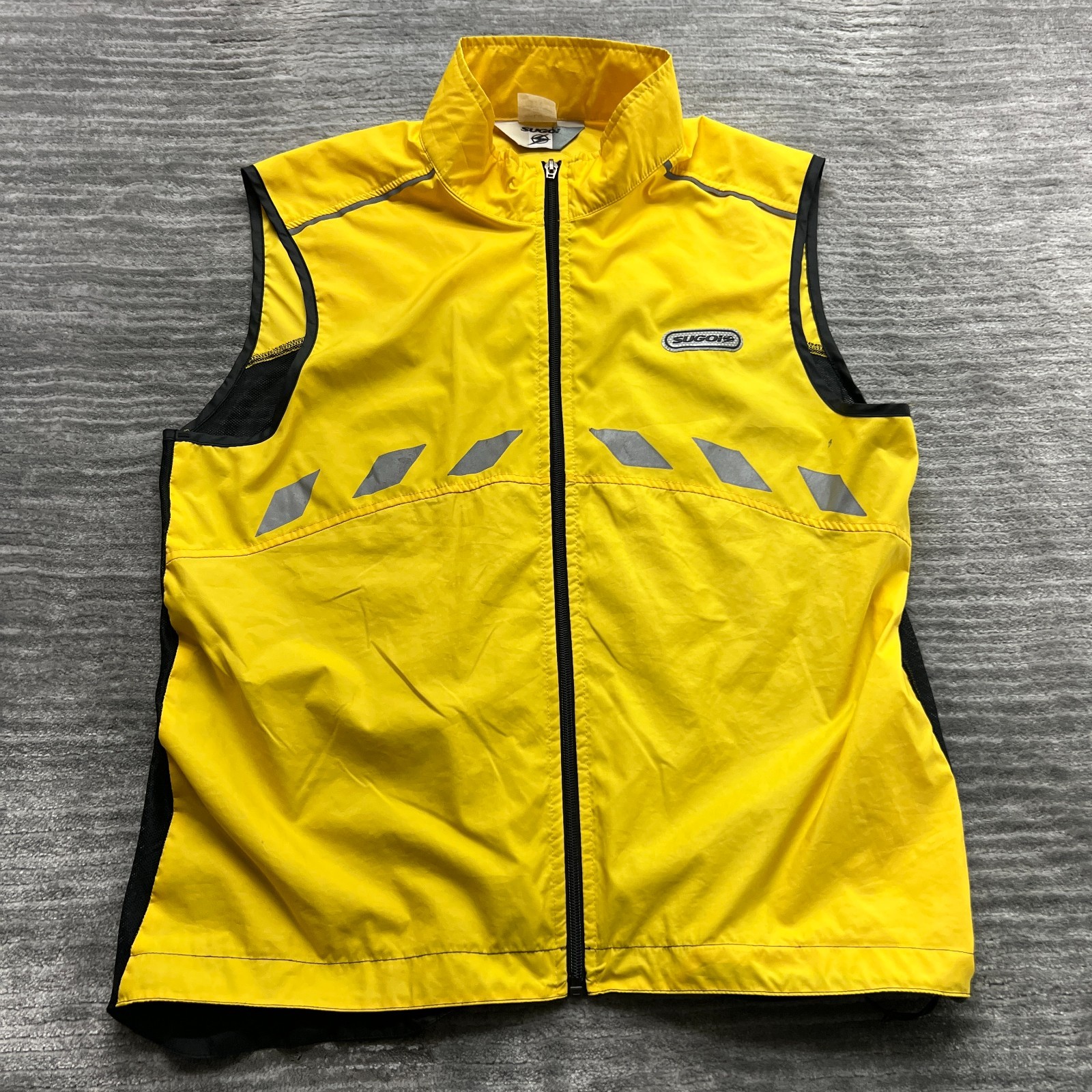 Sugoi Jacket Size L Womens Full Zip Sleeveless Windbreaker Shirt Bicycle Biking