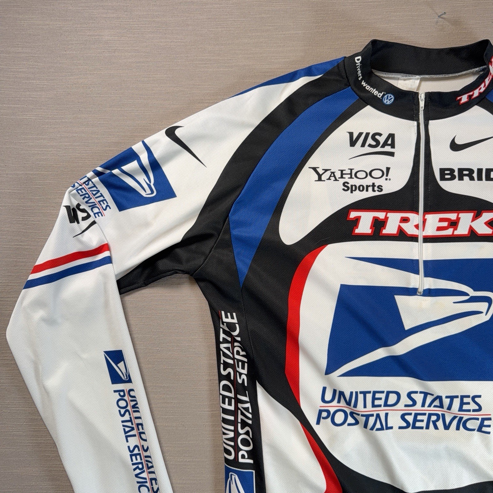 Men’s Cycling Shirt USPS USA Bridge TREK NIKE VISA XL 52