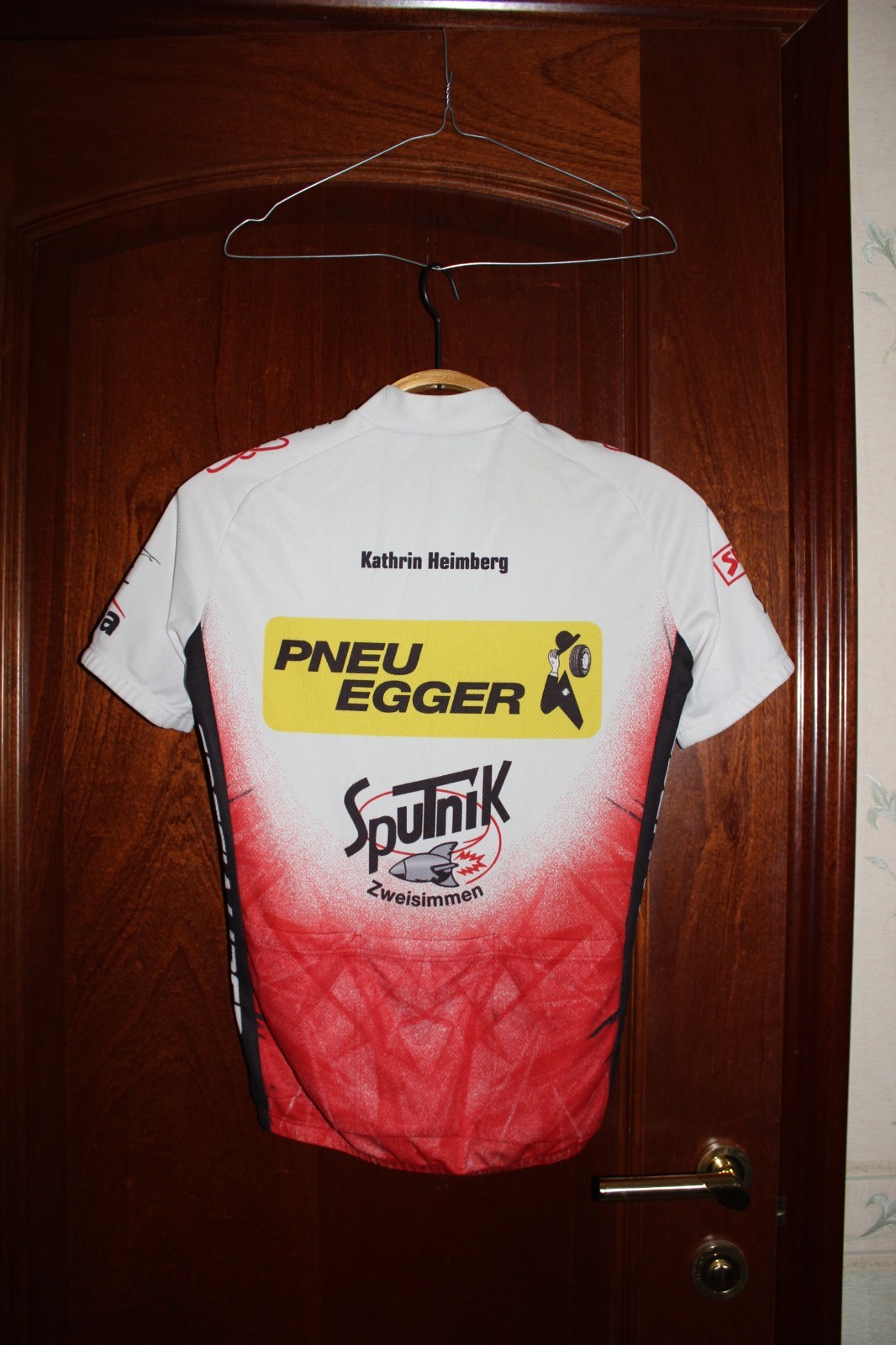 Vintage Continental Michelin Pneu Egger Sputnik Team Cycling jersey shirt