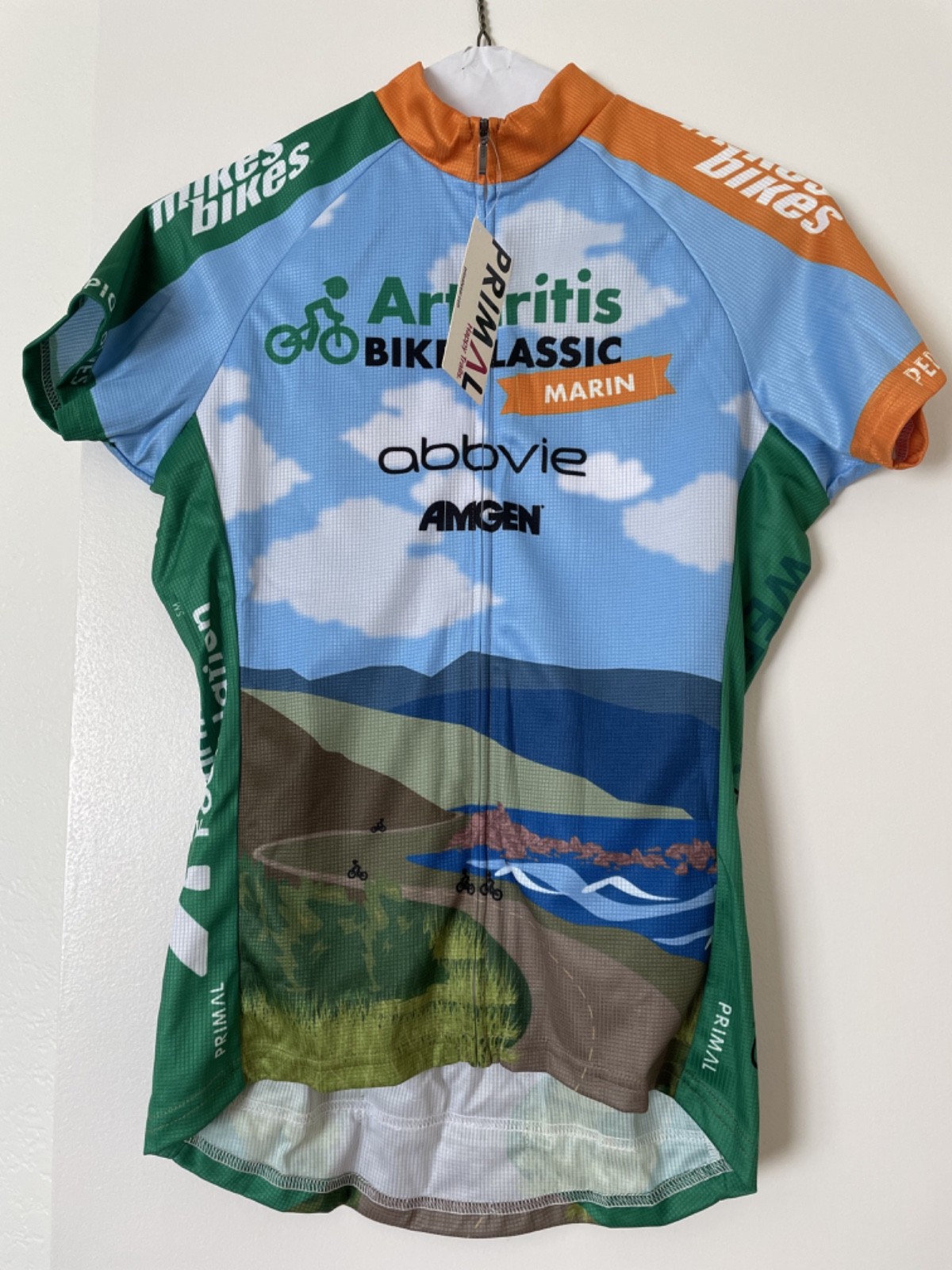Primal Marin Headlands Bike Classic Sport Cut Raglan Women’s Cycling Jersey XS