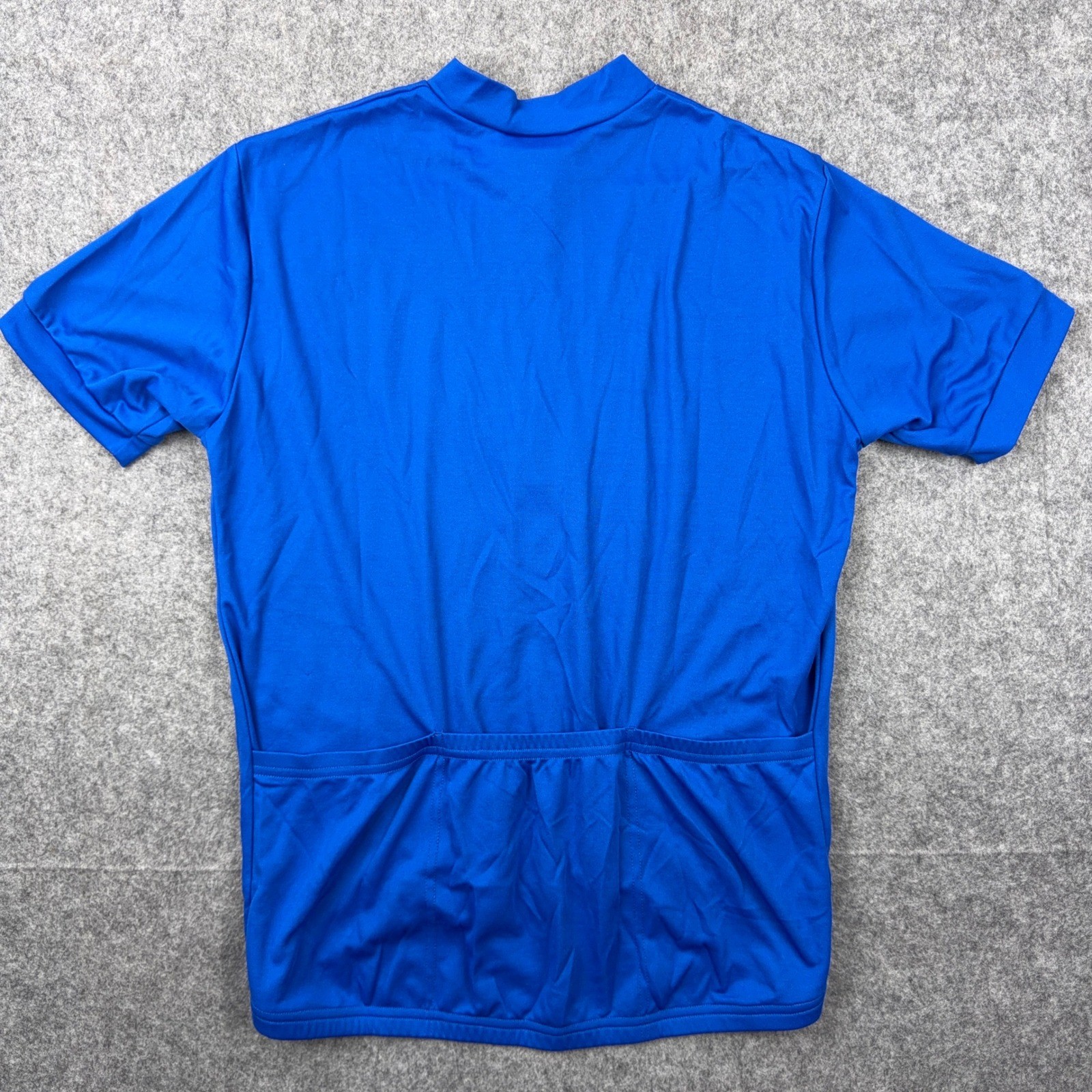 VTG Bikes USA Cycling Jersey Mens Large Blue Short Sleeve 1/4 Zip 90s Road Bike