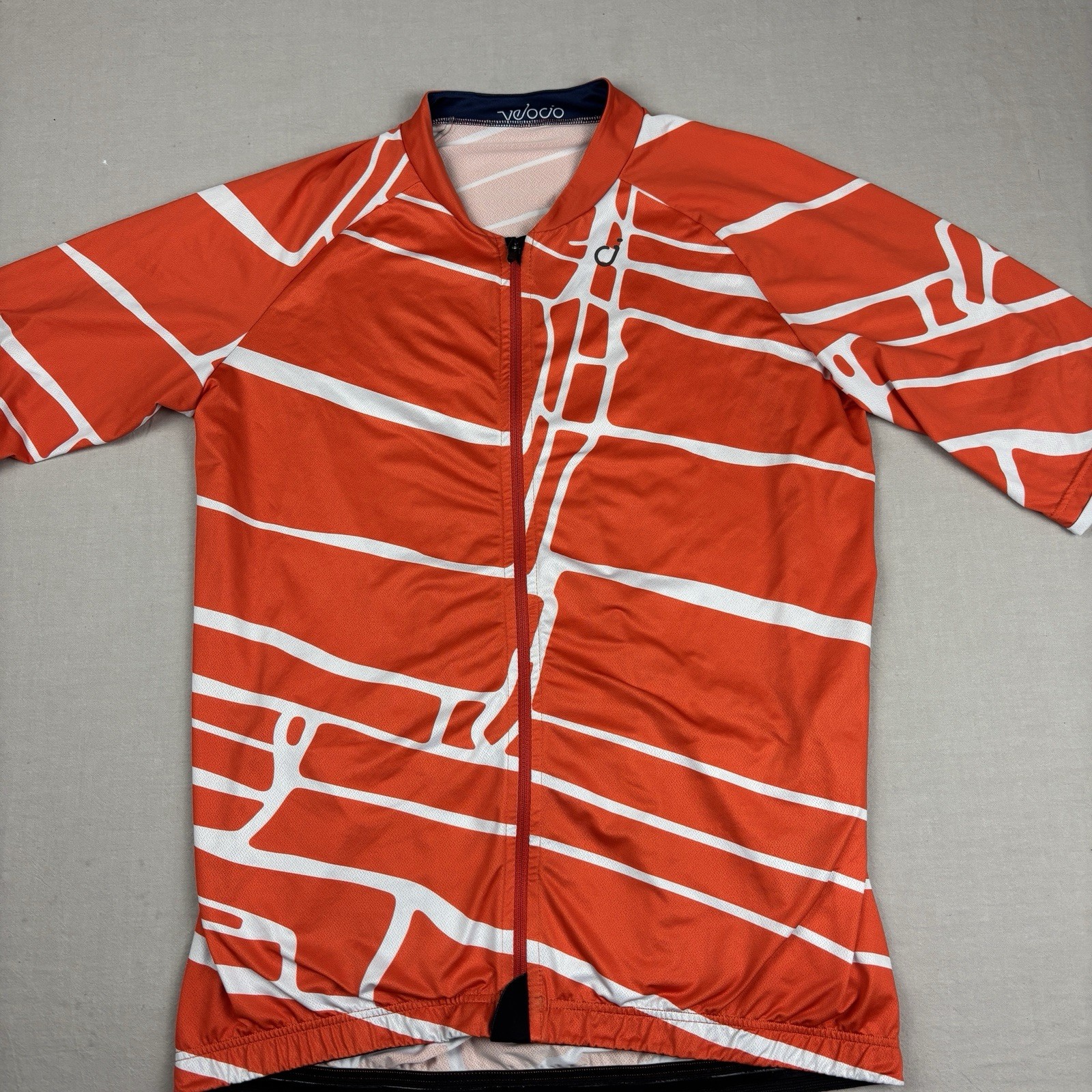 Velocio Mens Block Print Special Edition YKK Camlock Cycling Jersey Size L