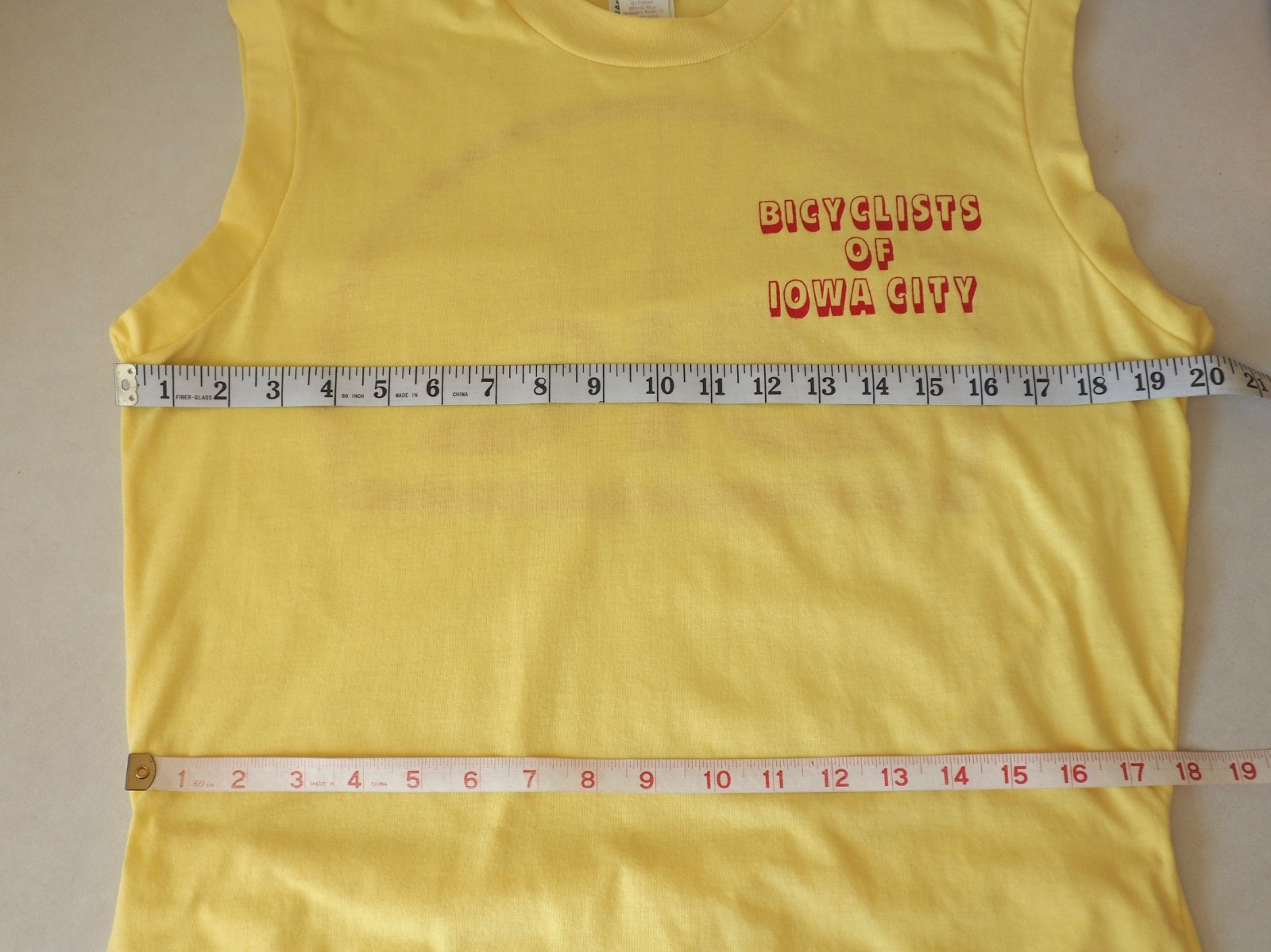 Vintage Cycling Jersey 50-50 T-Shirt Bike Club Bicyclists Iowa City Made in USA