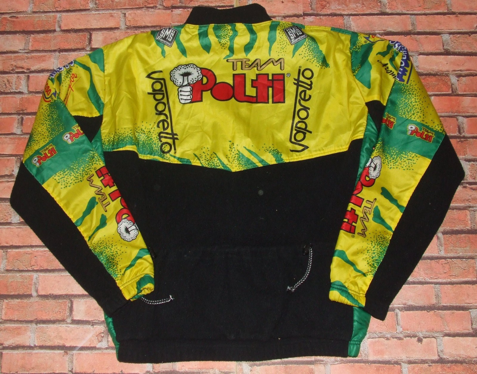 TEAM POLTI SANTINI Bike Jersey Jacket Cycling Fleece Synthetic Pile Size XXL