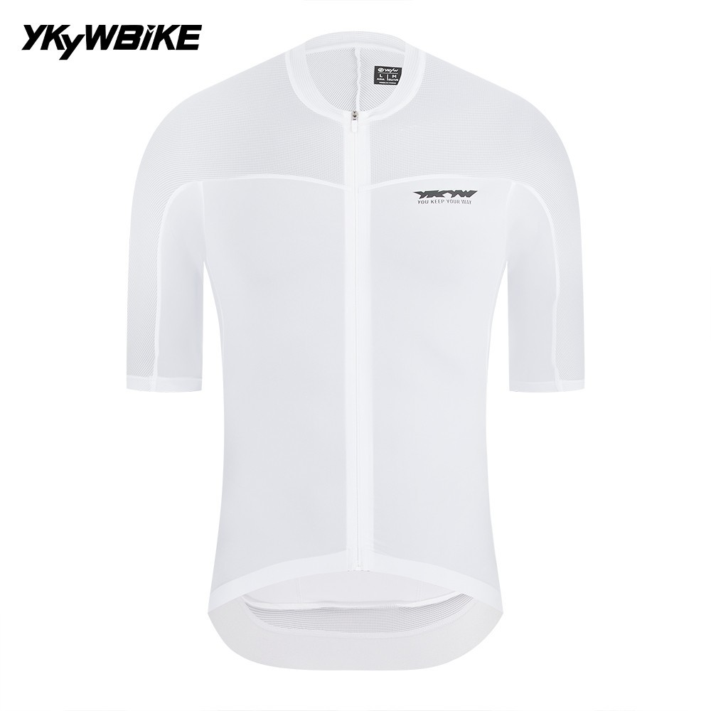 YKYW 2026 Pro Men Short Sleeve Cycling Jersey UPF50+ Quick Dry Road Bike MTB Top