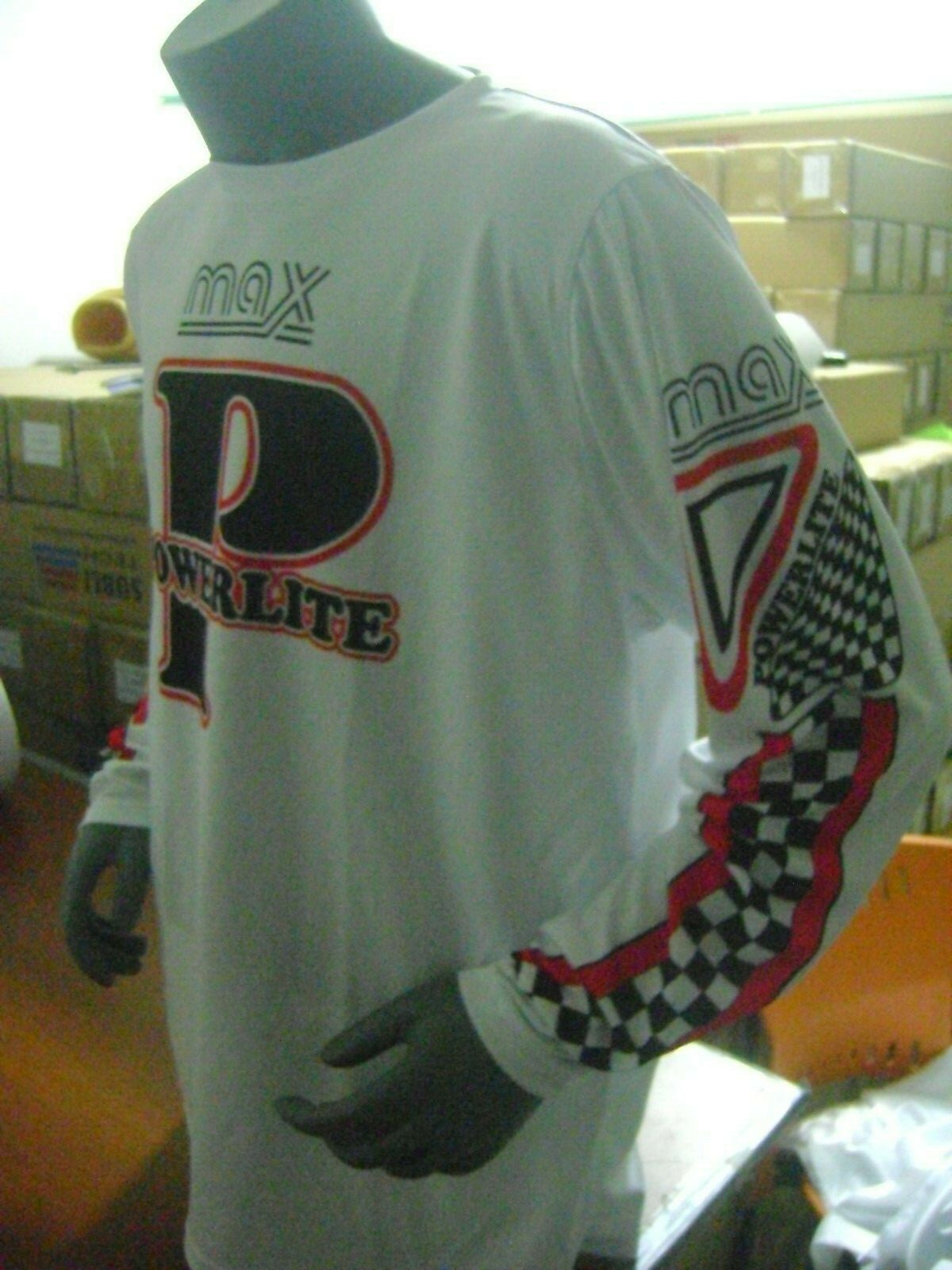 POWERLITE 2 OLD SCHOOL BIKE JERSEY CLASSIC BMX JERSEY BIKE SHIRT BMX VINTAGE L