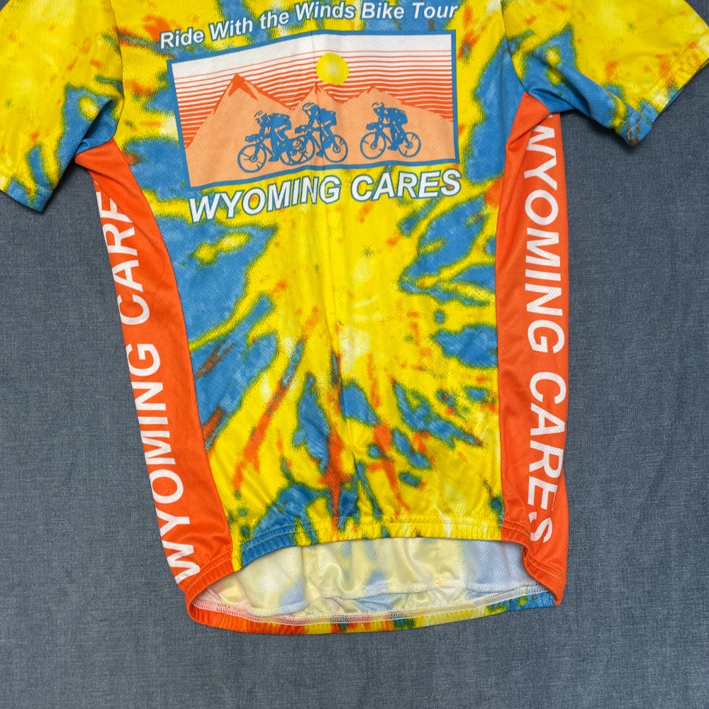 Voler Club Set-In Wyoming Cares Cycling Jersey Mens Small Multicolor Full Zip