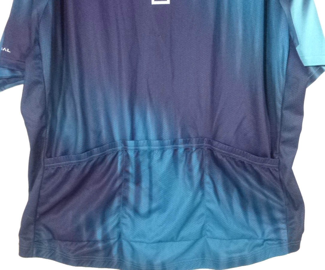 Primal Duvine-Mens Short Sleeve Cycling Jersey-Full Zip-3XL XXXL-Blue