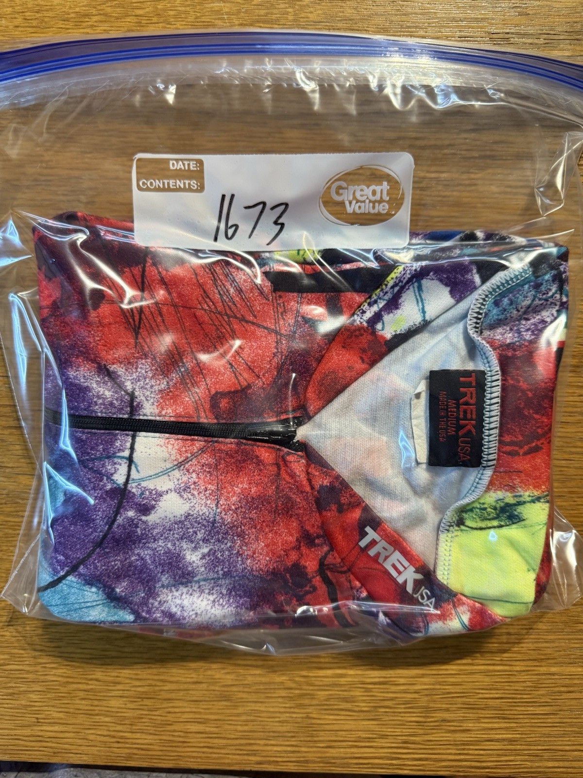Vintage 90s Trek USA Abstract Graffiti Art 1/2 Zip Cycling Jersey – Size XS