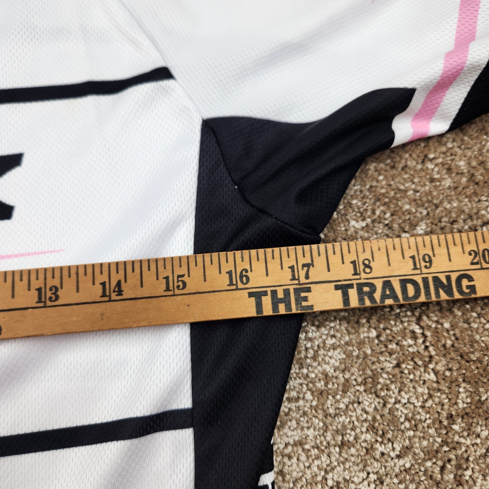 Bontrager Trek Travel Womens Cycling Jersey White Black Pink Short Sleeve Large