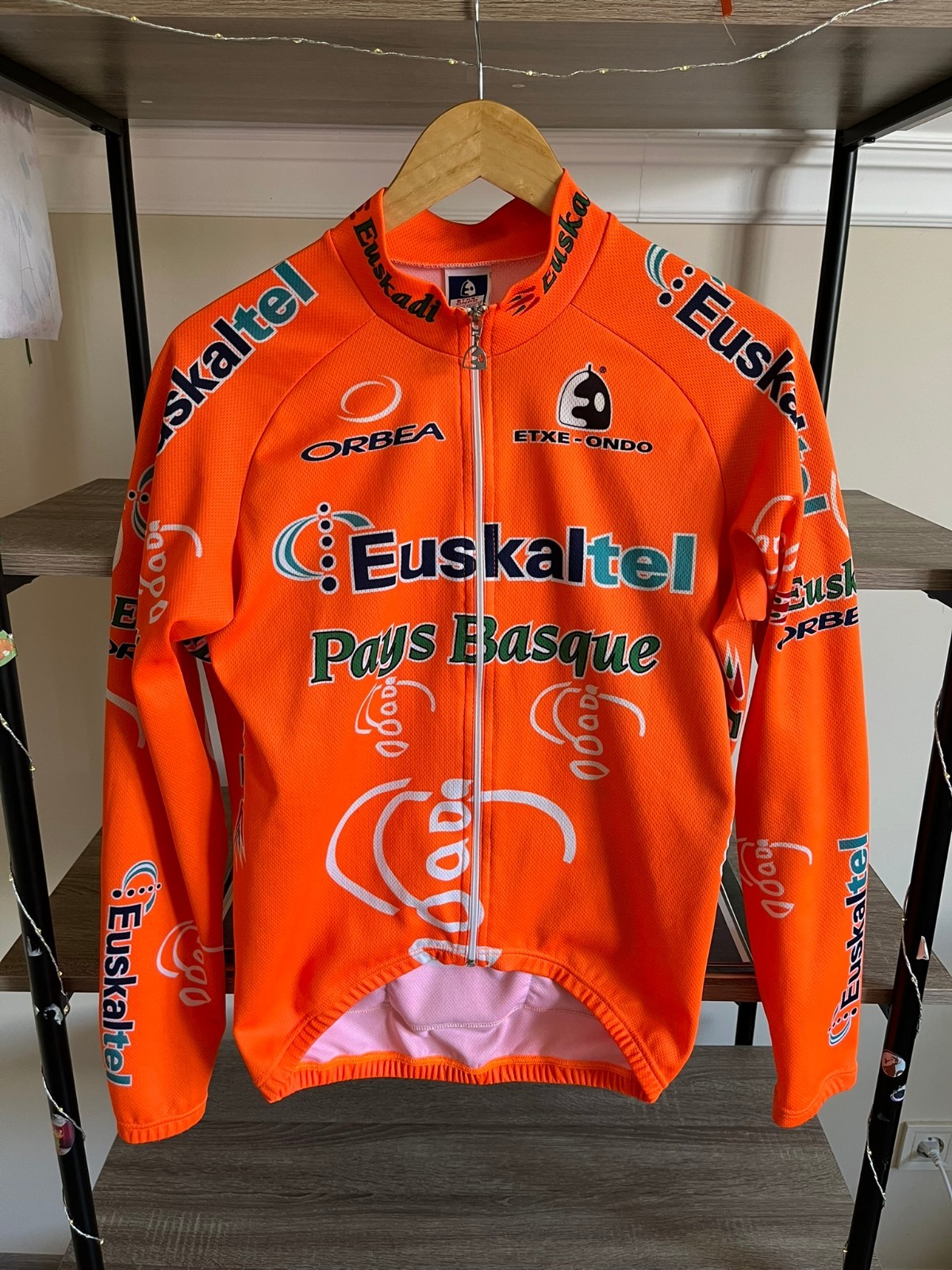 Etxeondo Euskaltel Cycling Shirt Vintage Cycle 2000s Jersey Long Sleeve size M/L