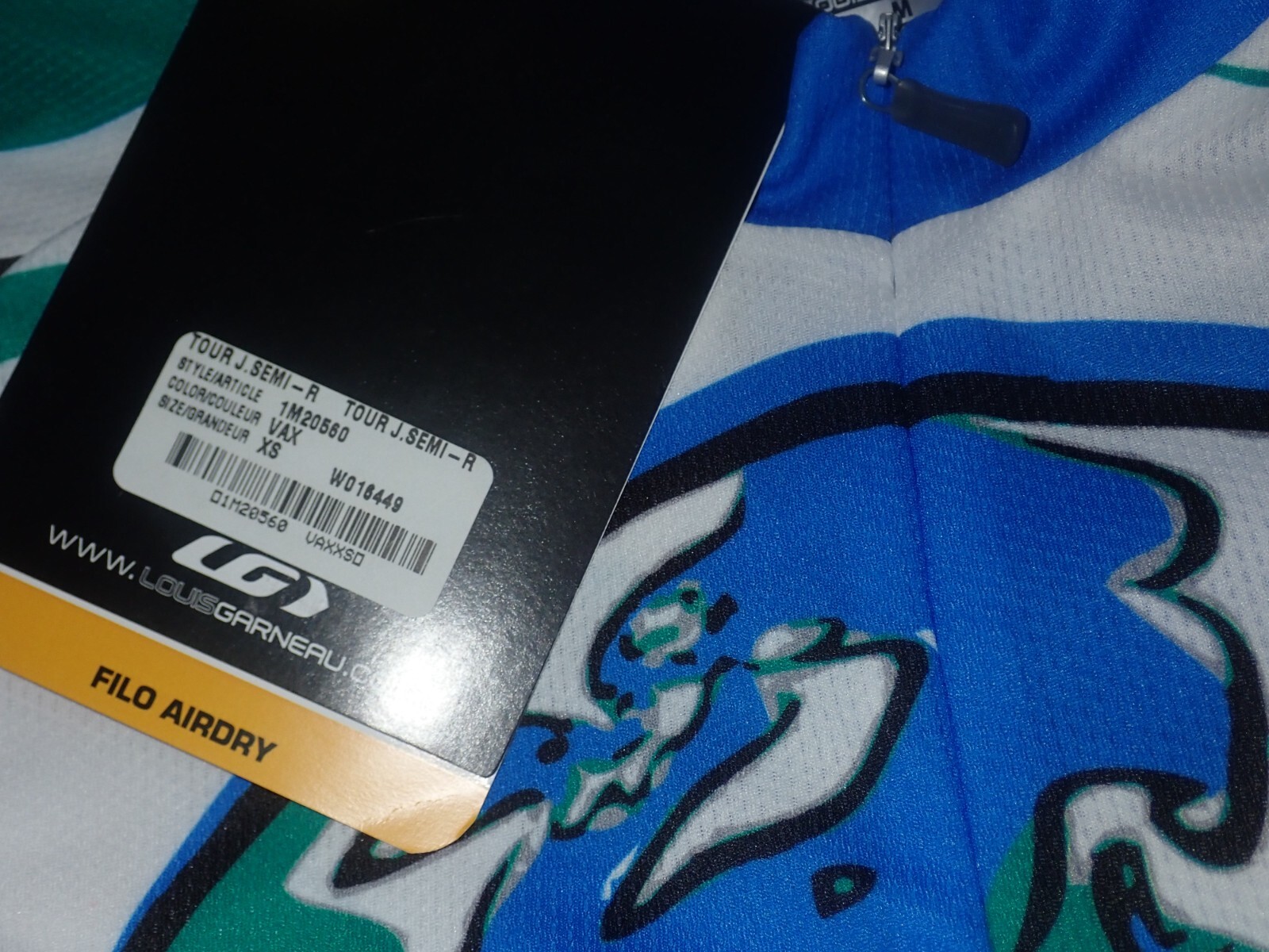 Louis Garneau VBT Vacation Bike Tour Zip Up Jersey Shake Hands With The World S