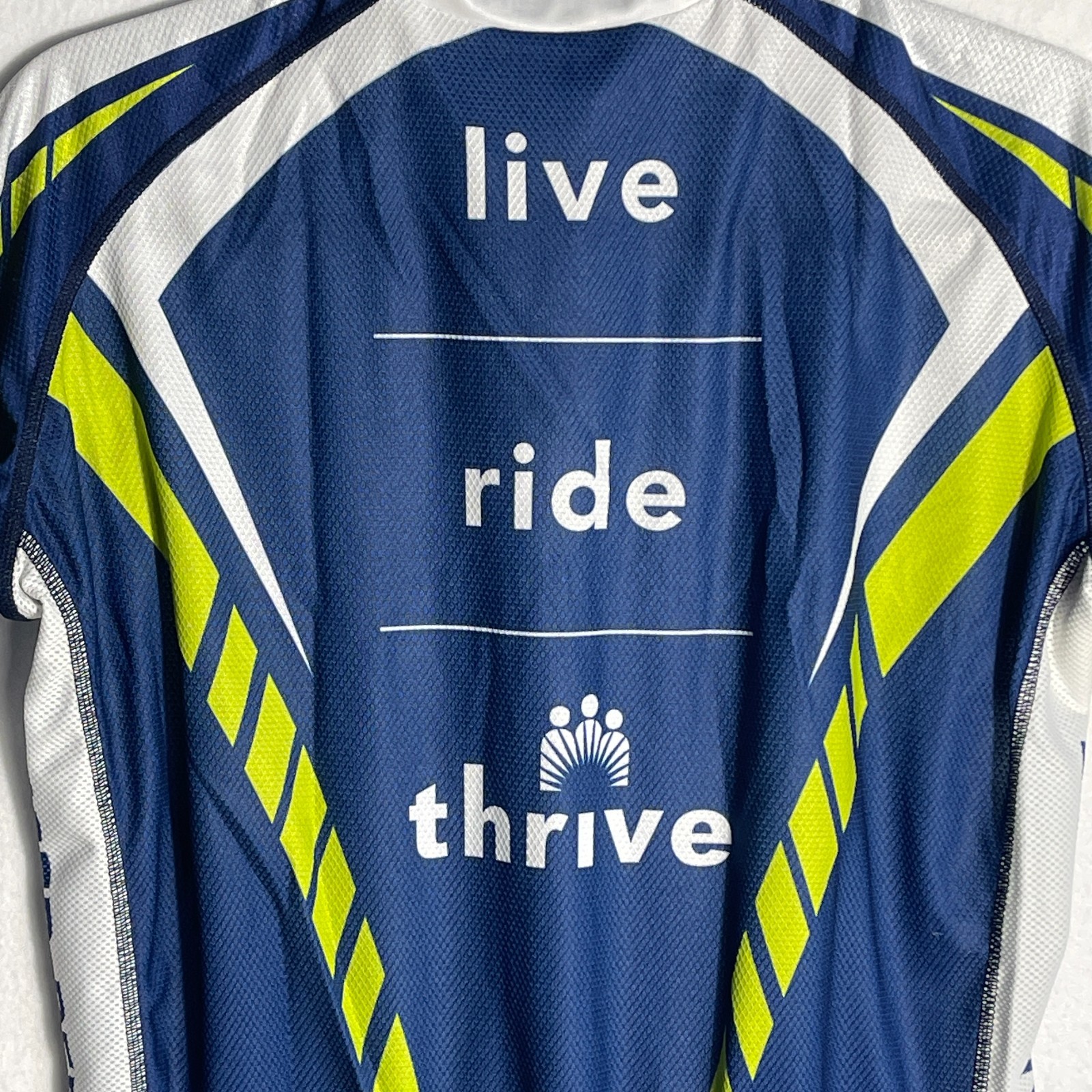NWT Jakroo Mens Cycling Shirt Kaiser Race Blue Breathable Fitted Stretch Sz Med