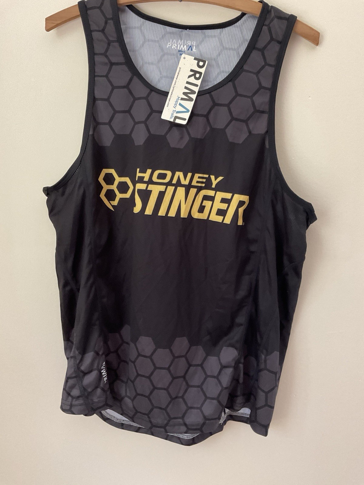 Primal Wear Cycling Jersey Tank Top Mens Shirt Medium Honey Stinger Bike Run New