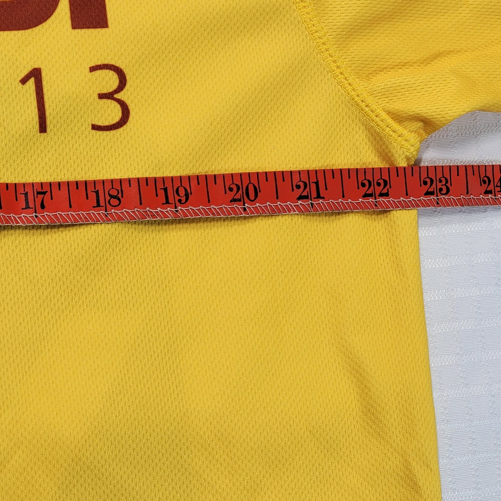 Louis Garneau Mens Yellow Short Sleeve Cycling 100% Polyester Shirt Size Large