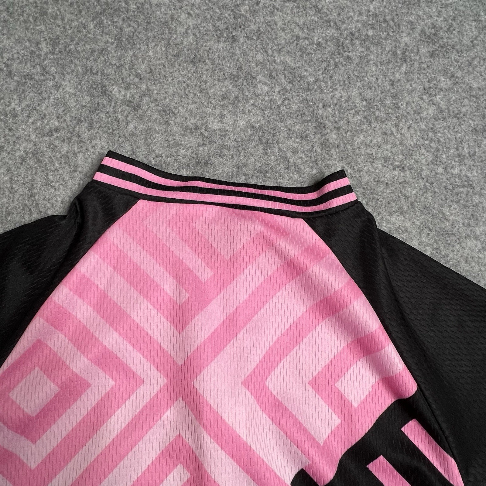 Zero Bike Womens Full Zip Cycling Jersey Pink Gray Black Size S