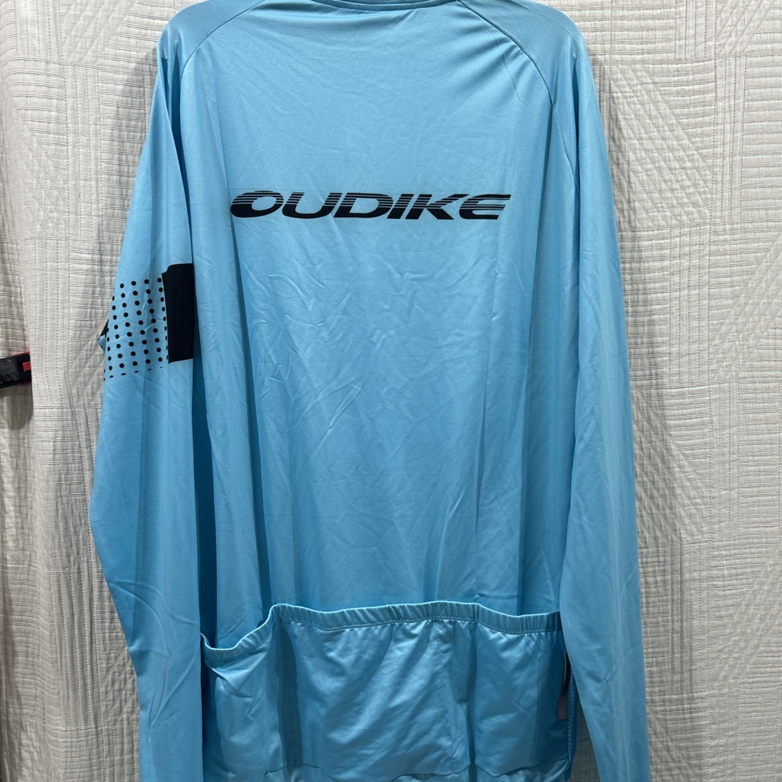 OUDIKE Men’s Full Zip 3 Pocket back Cycling Shirt