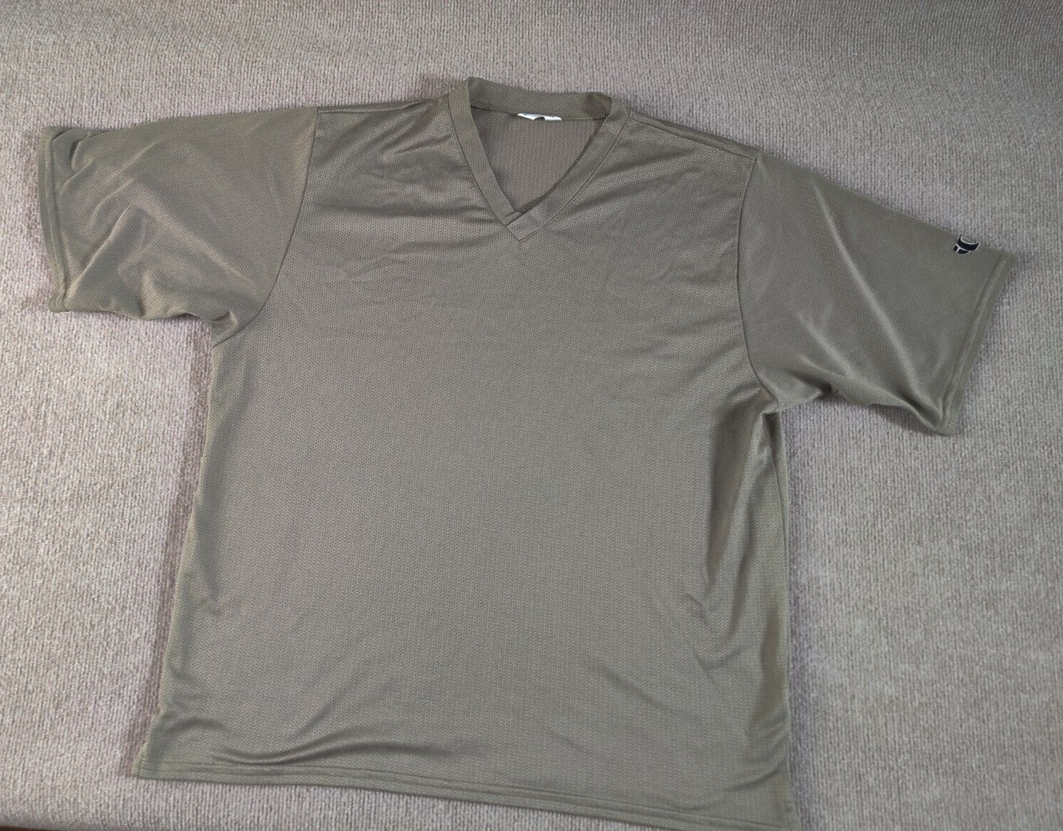 Pearl Izumi Cycling T-Shirt Men’s LG Spring 01 V-Neck S/S Brown? Gray? Made USA