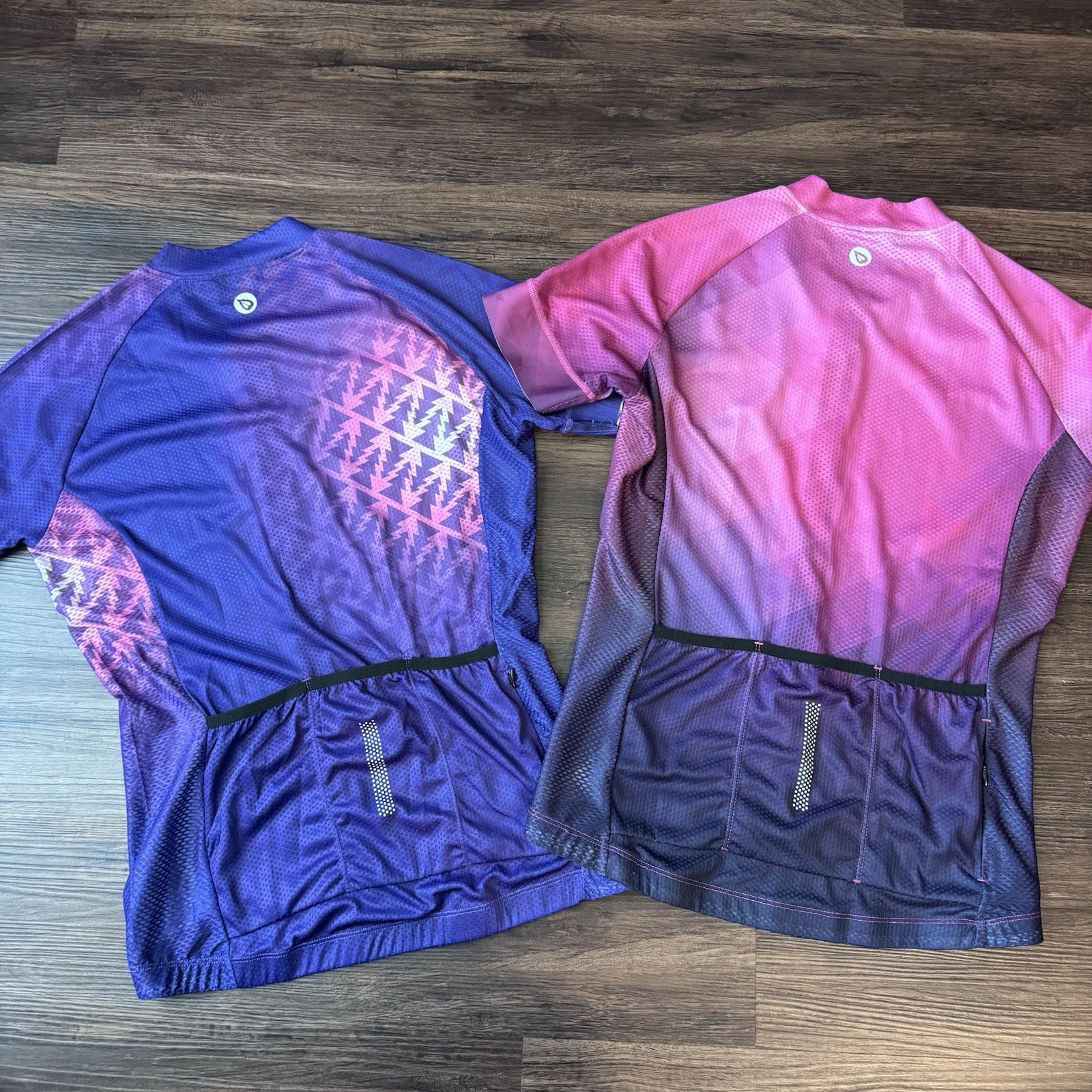Baleaf Cycling Jerseys Womens Small Pink Purple Full Zip Pockets Bike Lot Of 2